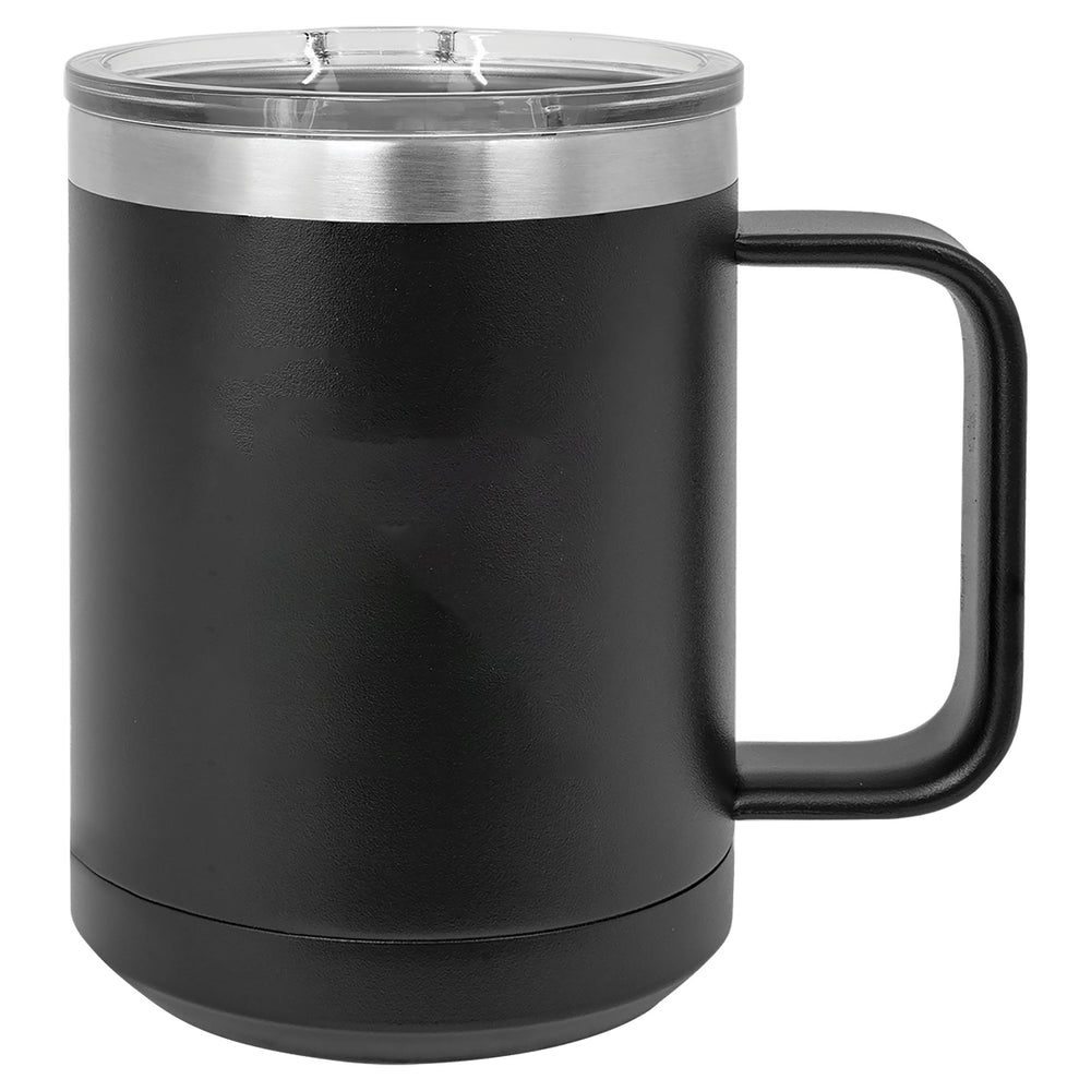 Laser Engraved Stainless Coffee Mug 15oz.