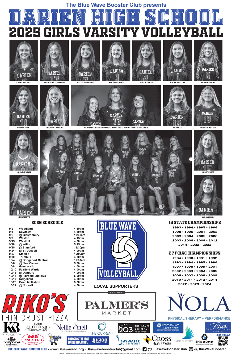 Team Photo Poster on Metal