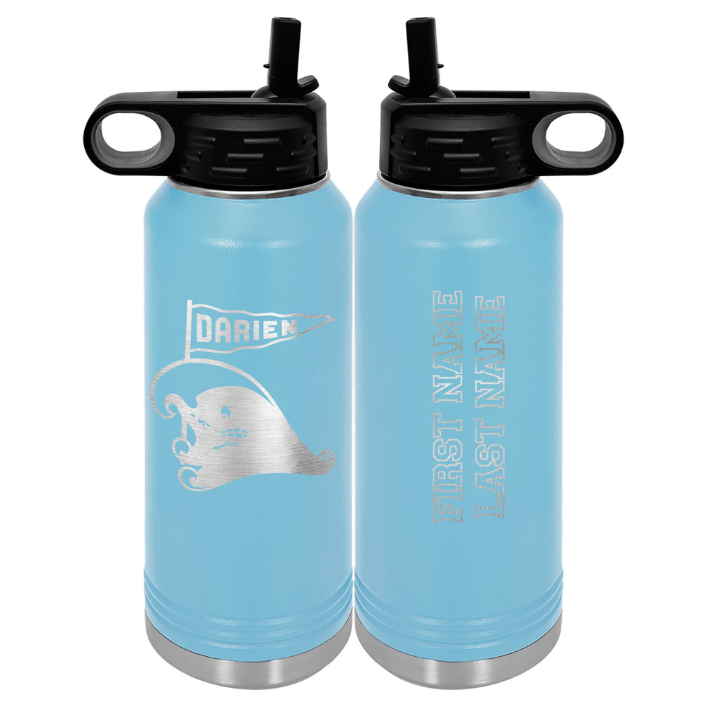 Wave Mascot Polar Camel Straw Water Bottle 32oz or 40oz