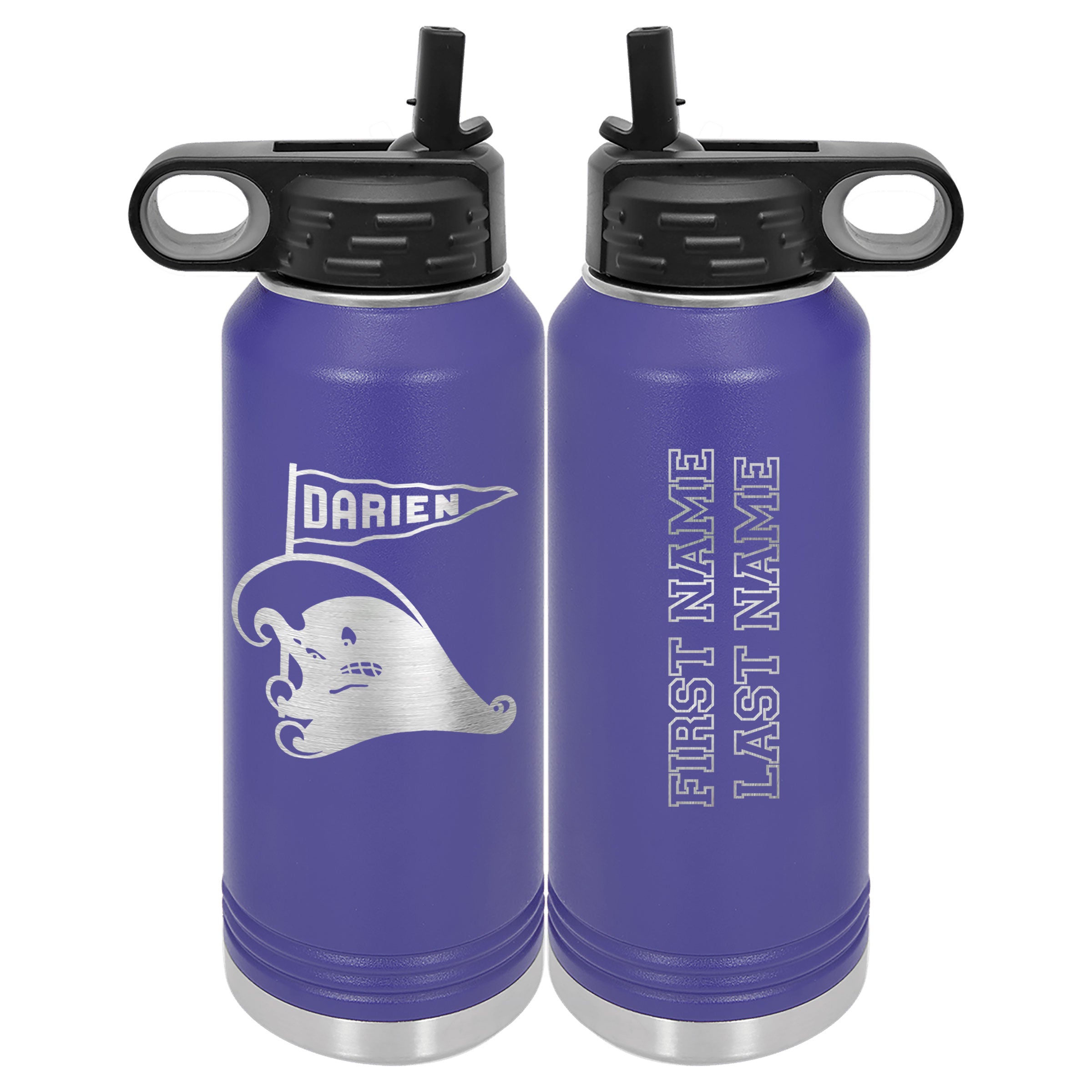 Wave Mascot Polar Camel Straw Water Bottle 32oz or 40oz