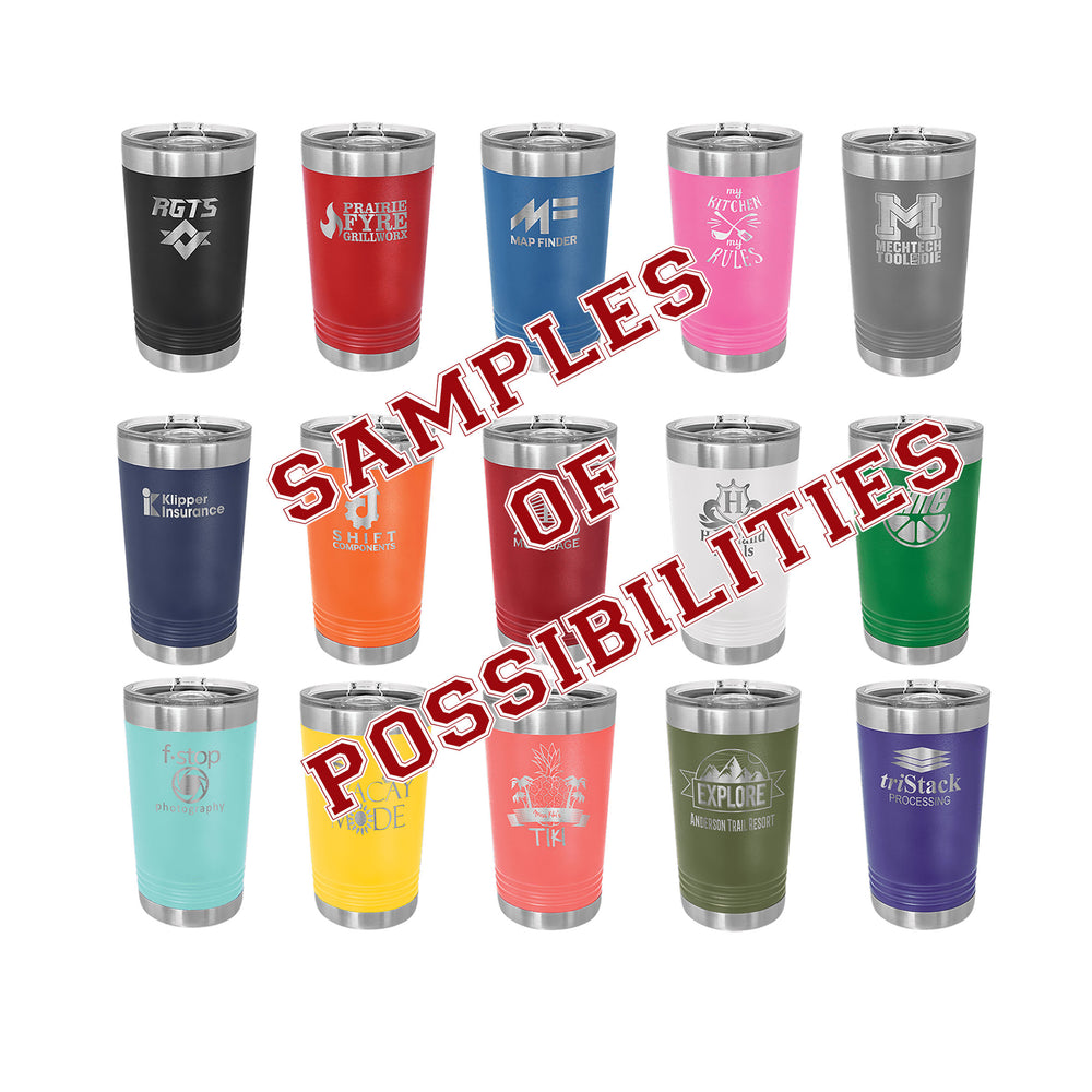 Laser Engraved Polar Camel Pint 16oz.