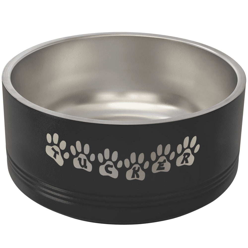 Polar Camel Laser Engraved Pet Bowl - Large