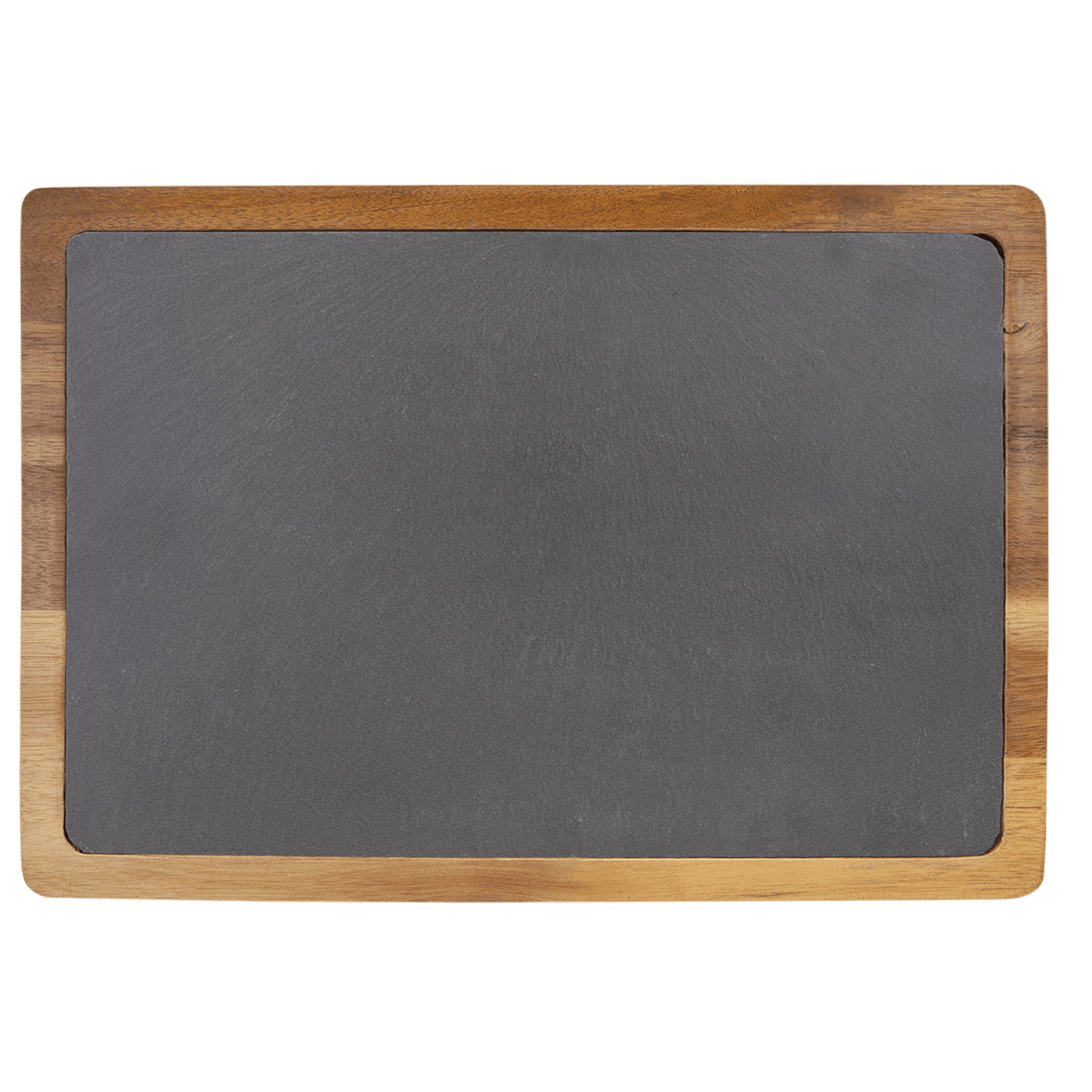 Rectangle Engraved Slate and Acacia Board