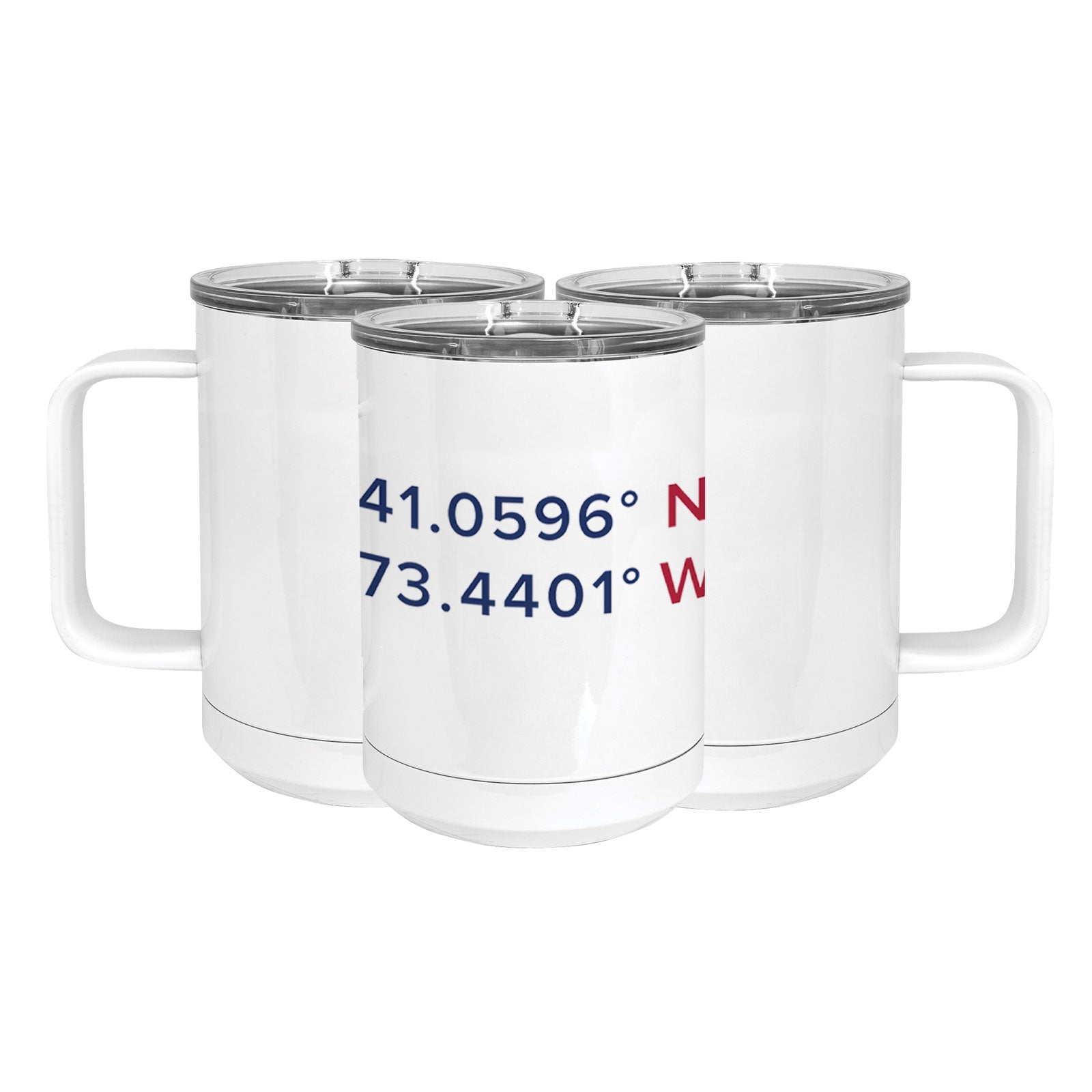 Roton Point Stainless Steel Coffee Mug with Lid - Three Designs