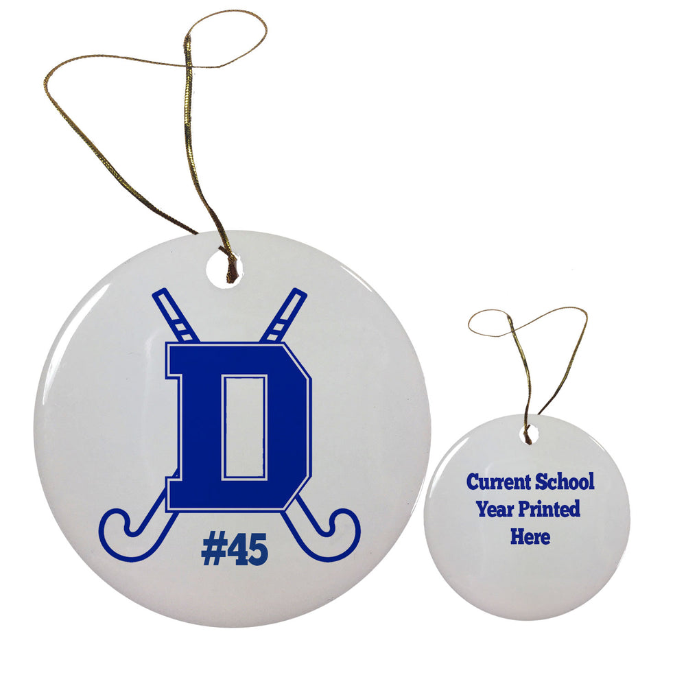 Darien FIELD HOCKEY Holiday Ornament