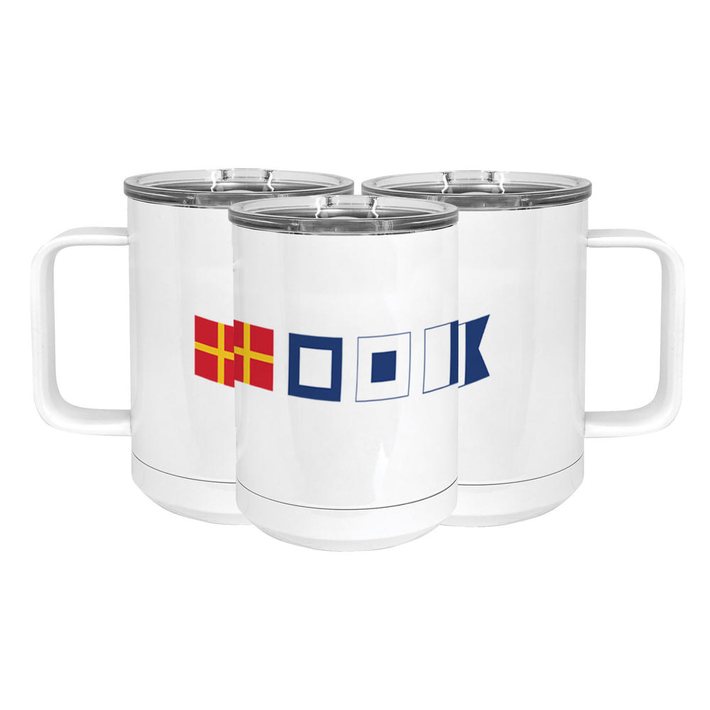 Roton Point Stainless Steel Coffee Mug with Lid - Three Designs