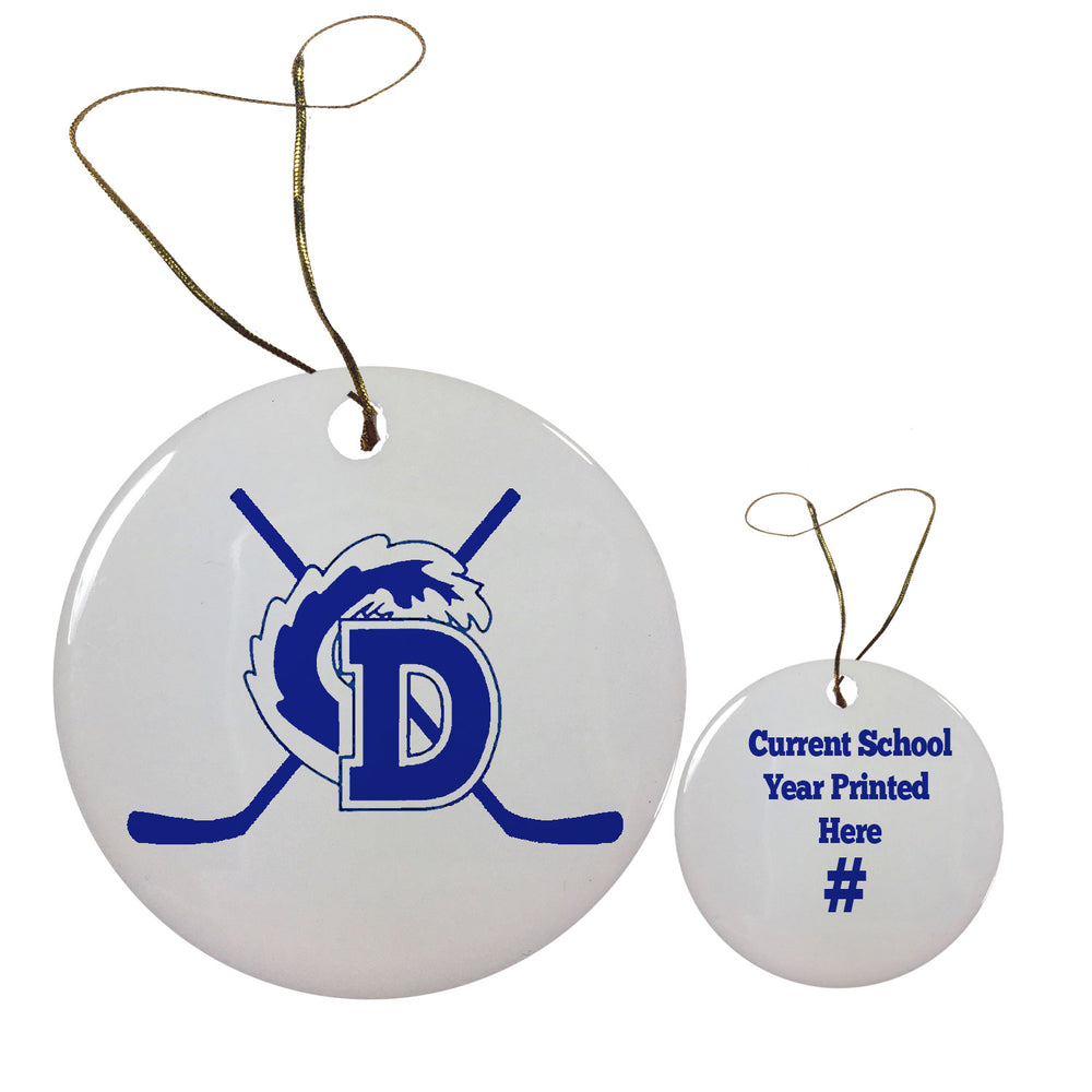 Darien Hockey Holiday Ornament
