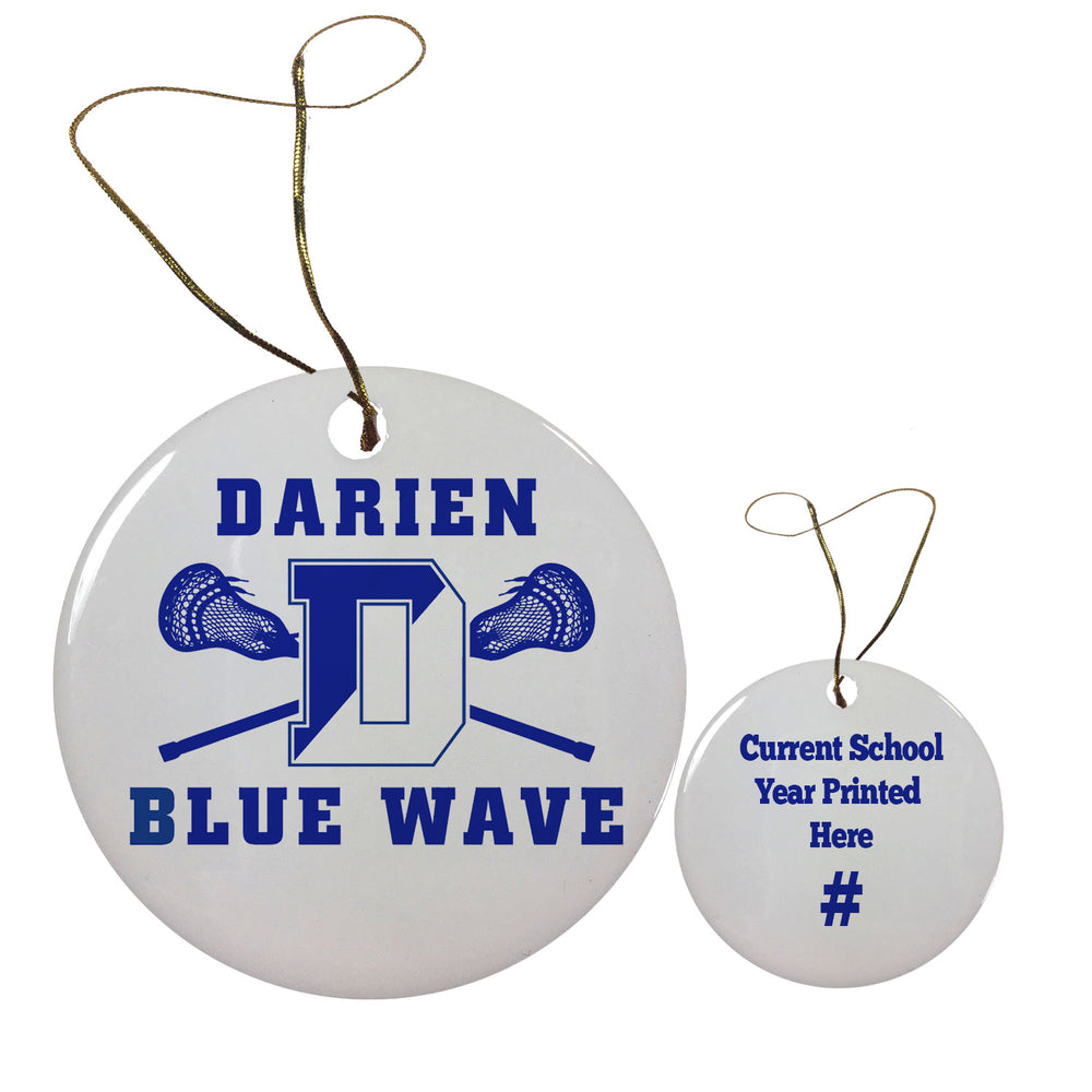 Darien Lacrosse Holiday Ornament