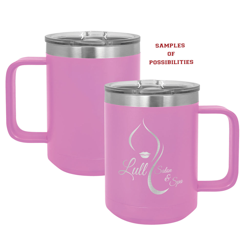 Laser Engraved Stainless Coffee Mug 15oz.