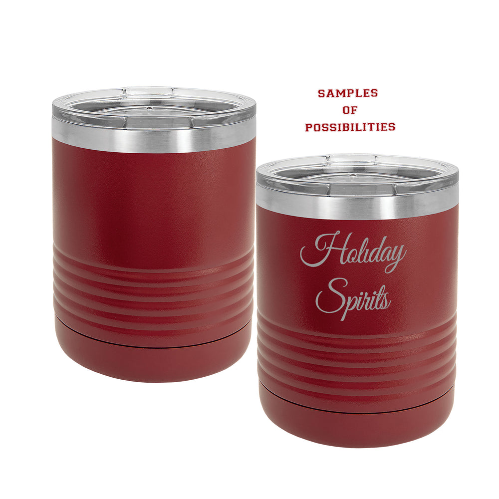 Laser Engraved Lowball Tumbler 10oz.