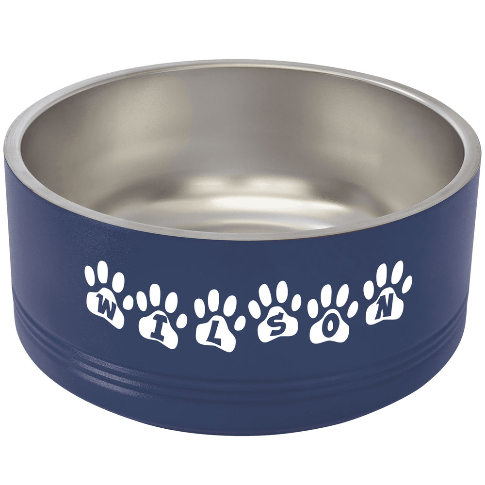 Polar Camel Laser Engraved Pet Bowl - Large