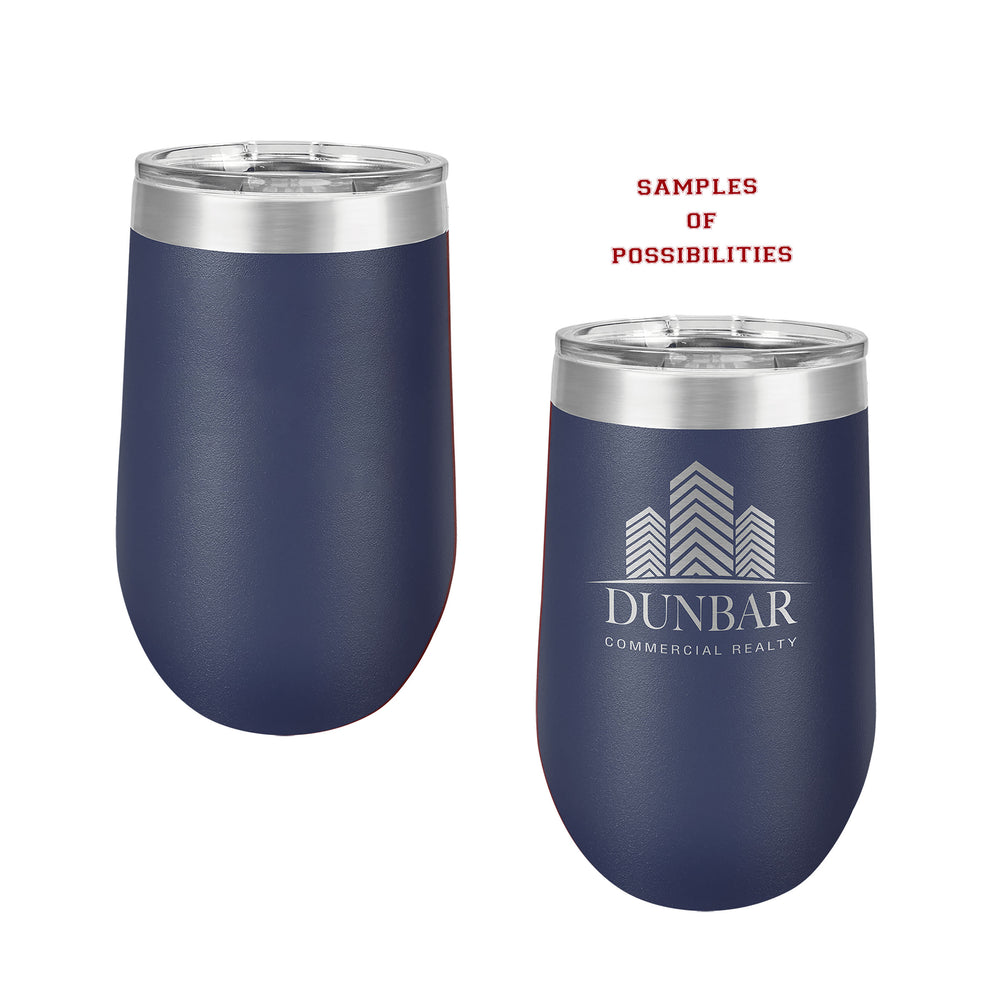 Laser Engraved Wine Tumbler 16oz.
