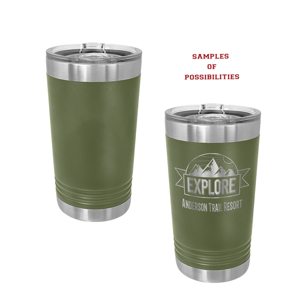 Laser Engraved Polar Camel Pint 16oz.