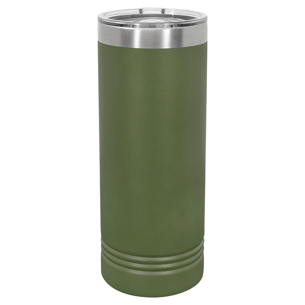 Laser Engraved Tall Skinny Tumbler 22oz.