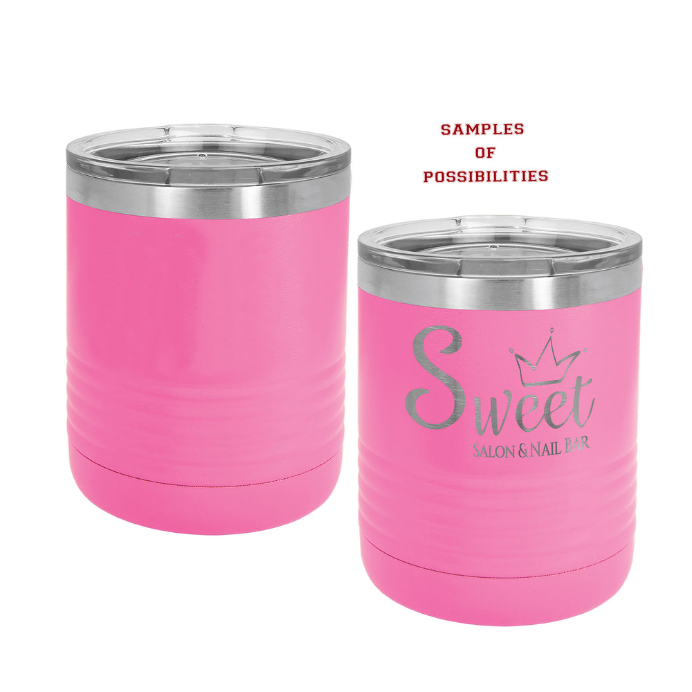 Laser Engraved Lowball Tumbler 10oz.