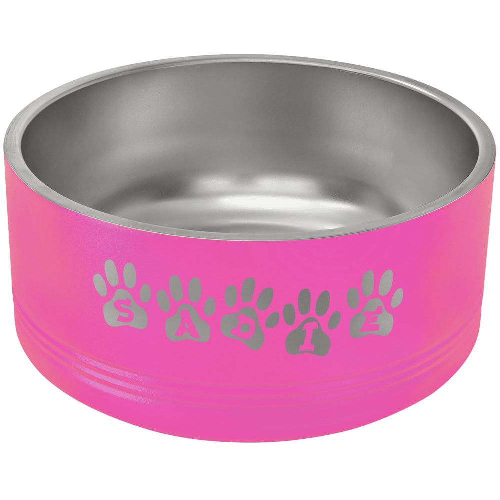 Polar Camel Laser Engraved Pet Bowl - Large