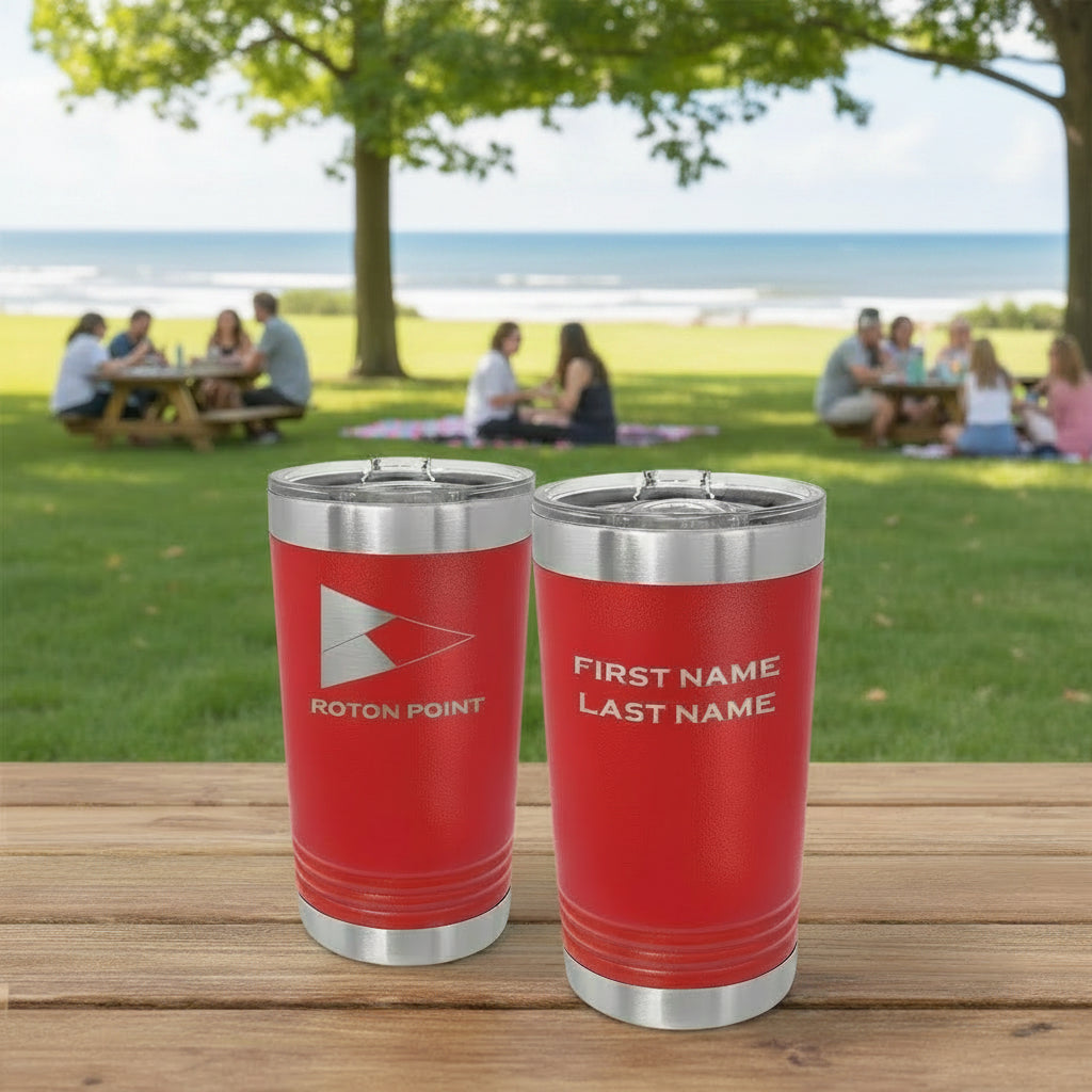 RP Burgee Laser Engraved Polar Camel Pint