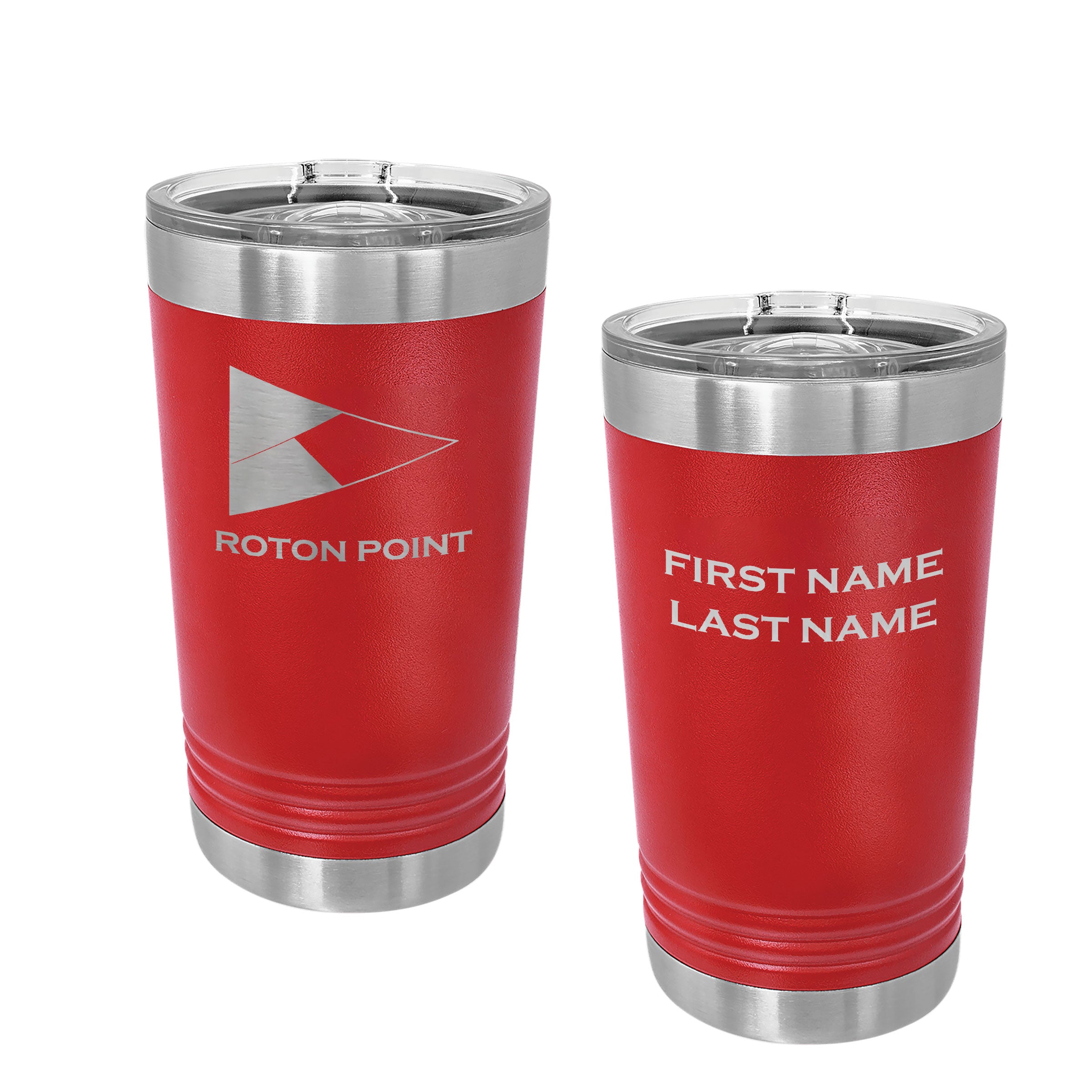 RP Burgee Laser Engraved Polar Camel Pint