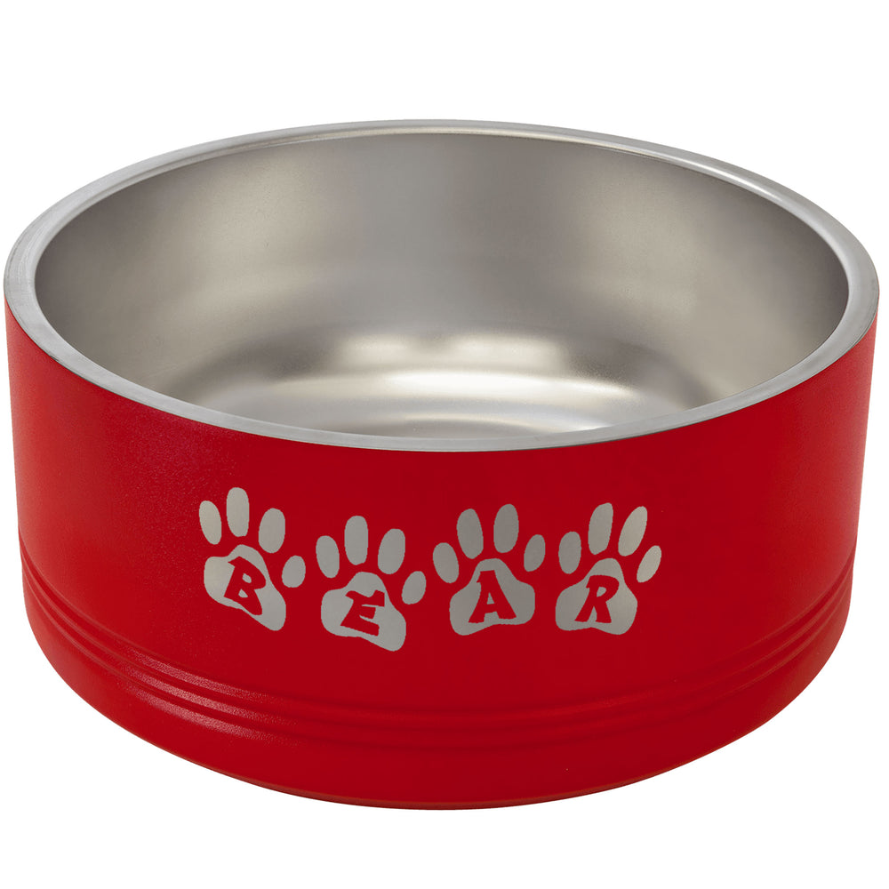 Polar Camel Laser Engraved Pet Bowl - Large