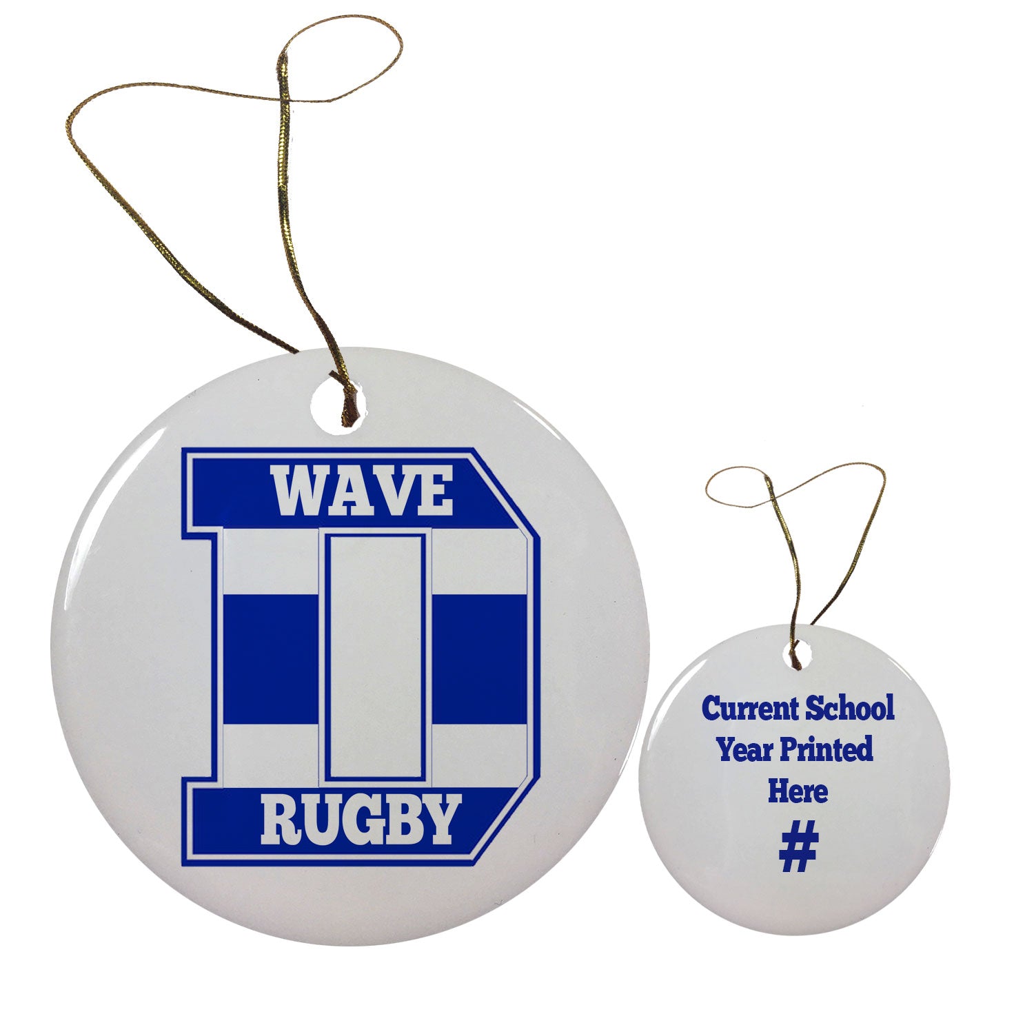 Darien Rugby Holiday Ornament