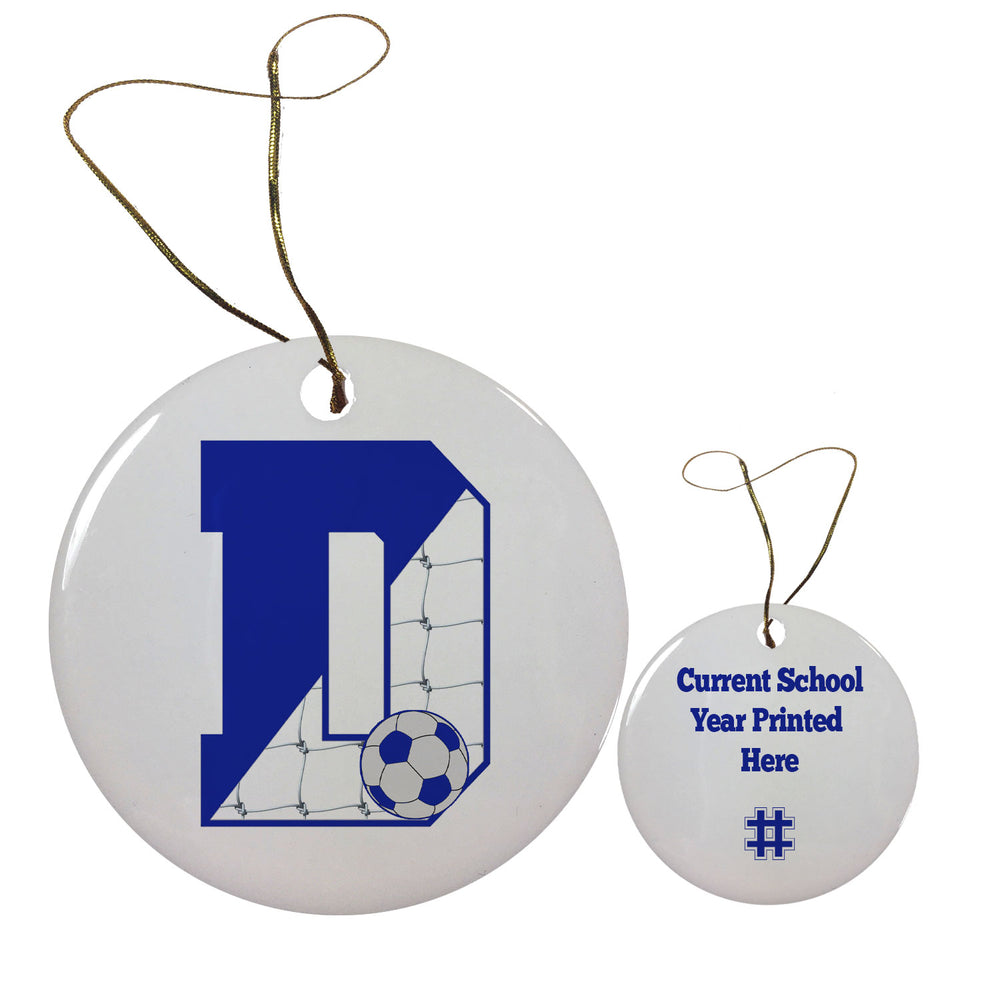 Darien Soccer Holiday Ornament