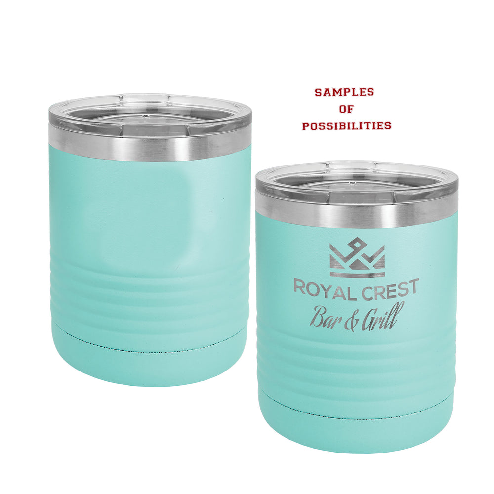 Laser Engraved Lowball Tumbler 10oz.