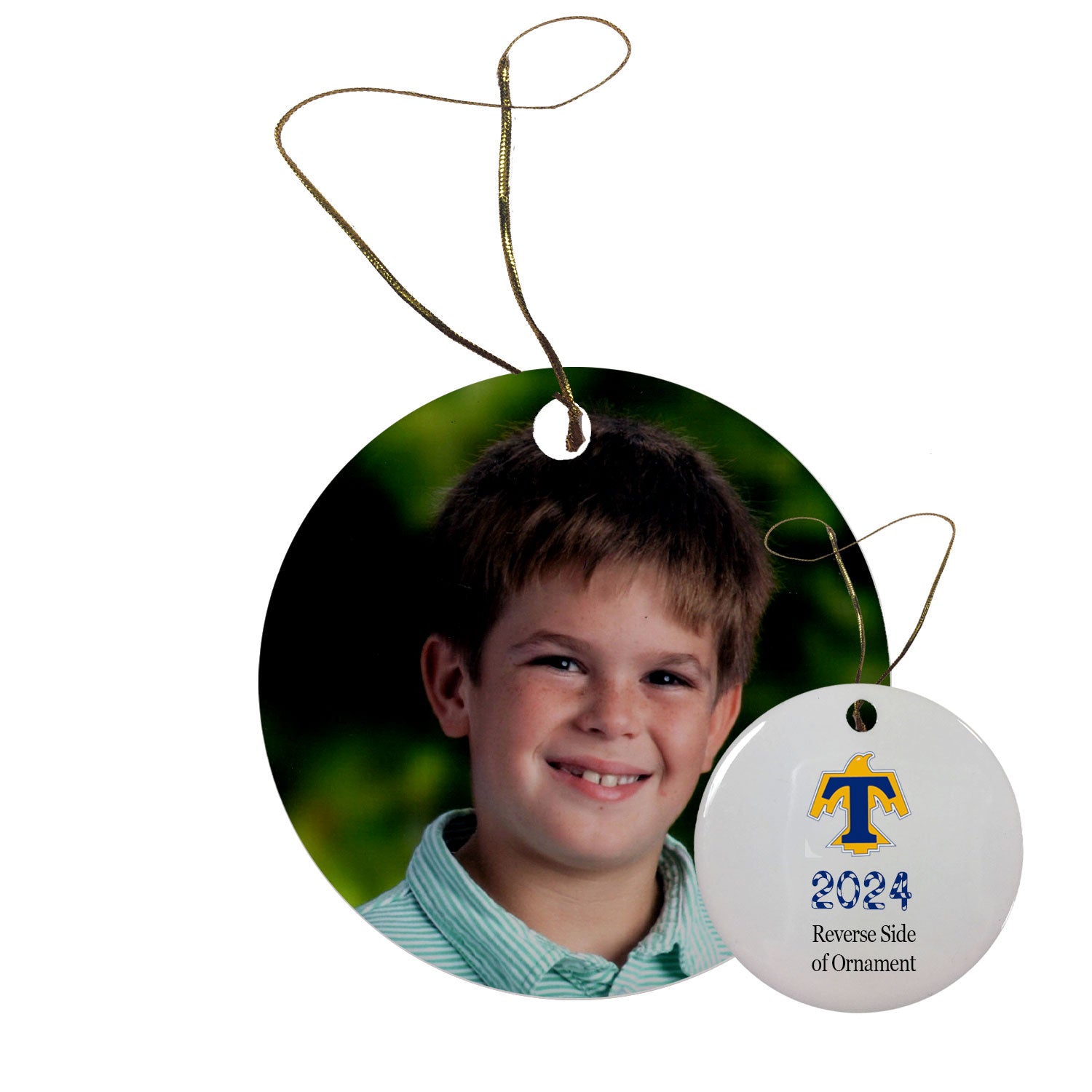 Tokeneke School Porcelain Photo Ornament