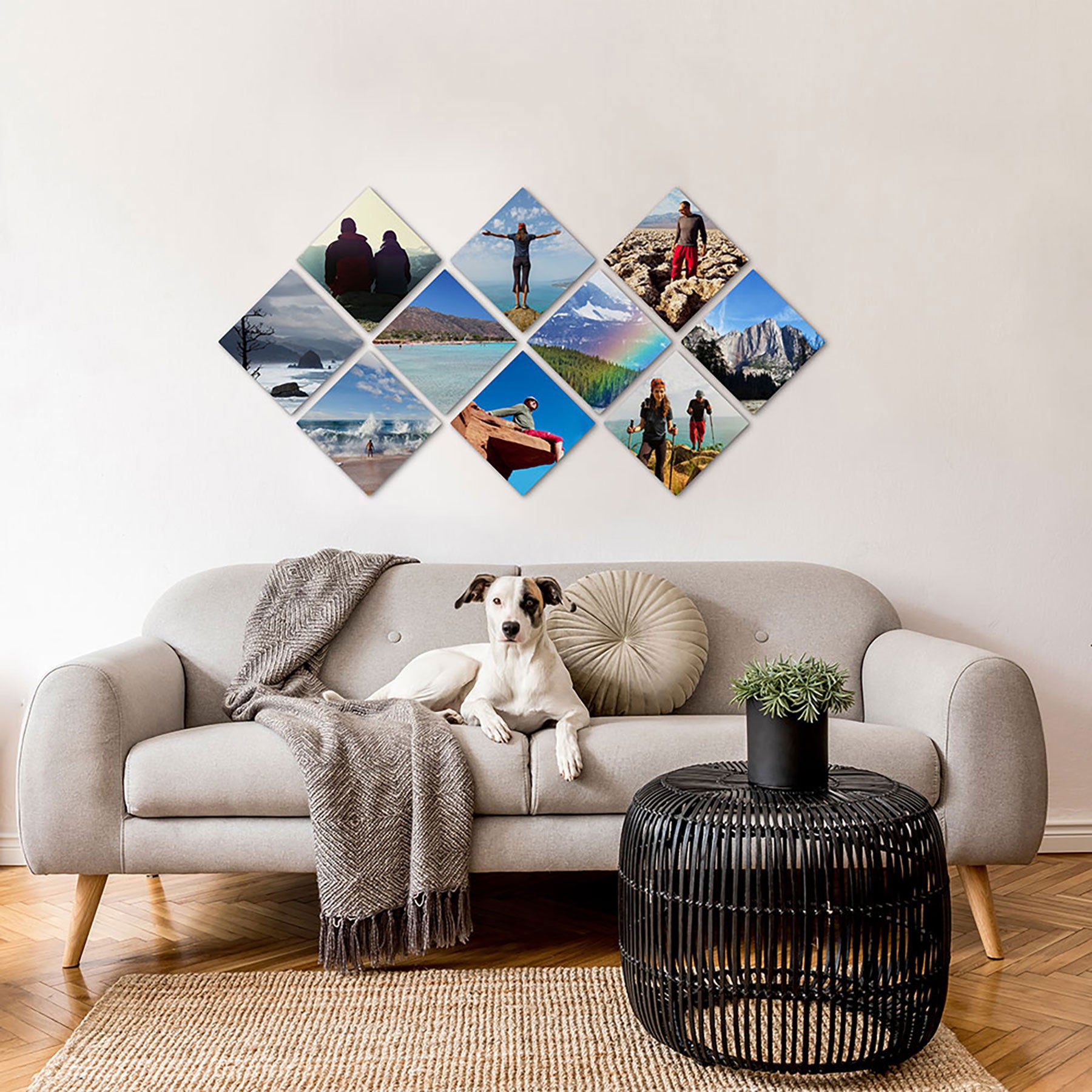 Hardboard Photo Wall Tile - Square