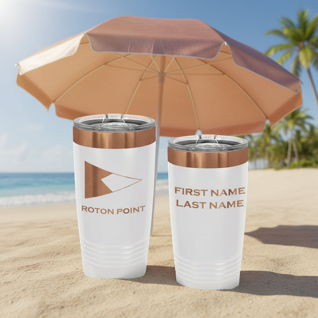 RP Laser Engraved ROSE GOLD Tumbler 20oz
