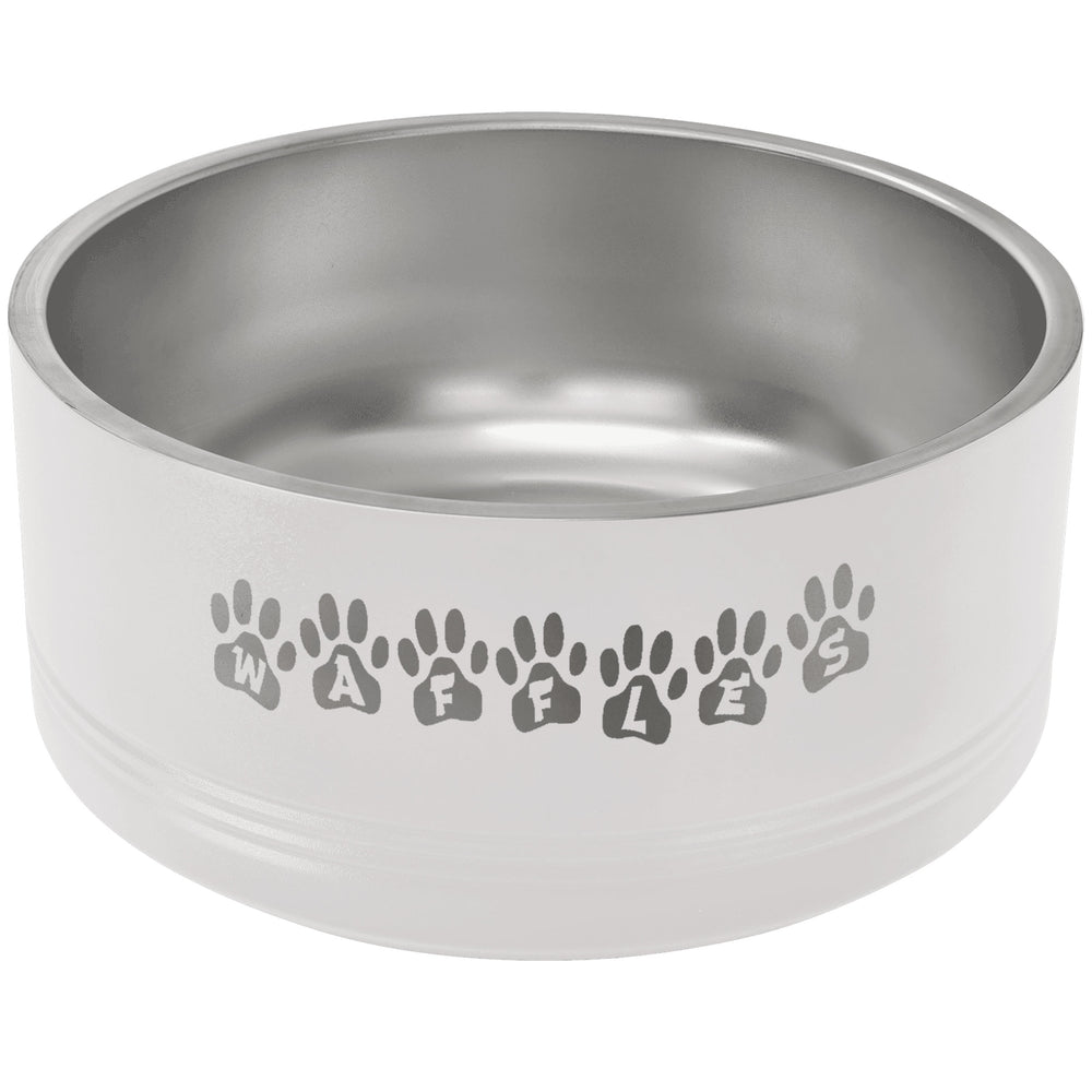 Polar Camel Laser Engraved Pet Bowl - Large