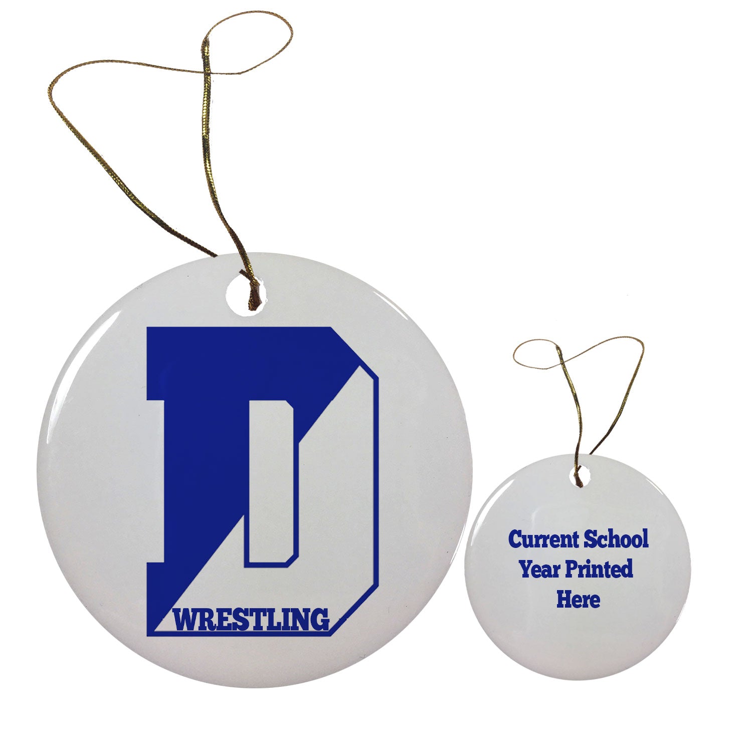 Darien Wrestling Holiday Ornament