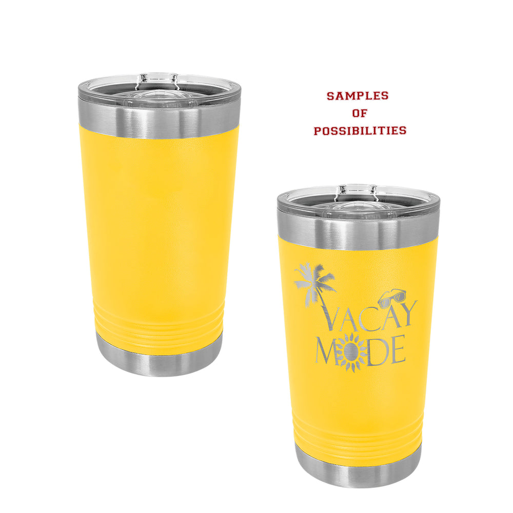 Laser Engraved Polar Camel Pint 16oz.