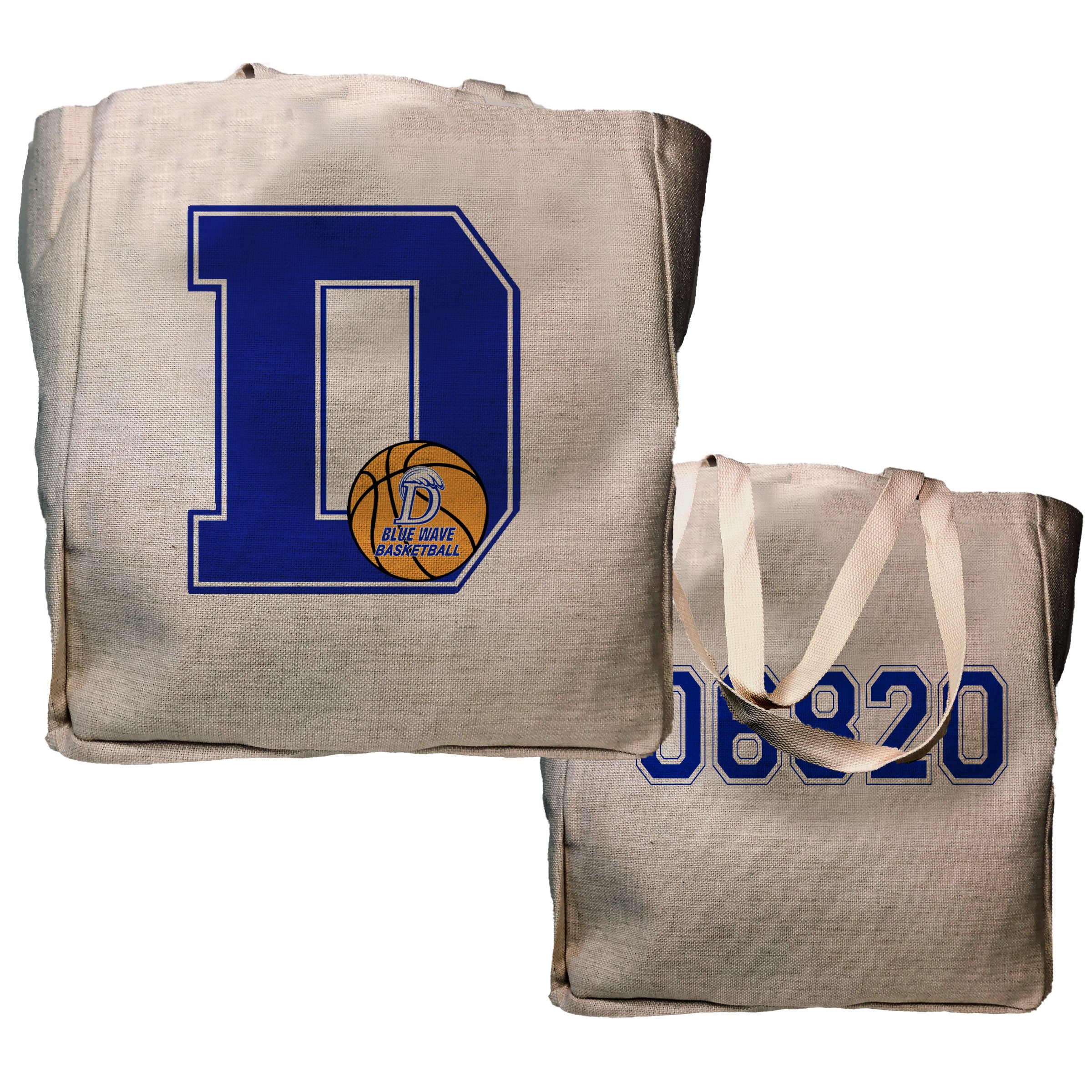 Blue Wave Basketball Tote 06820