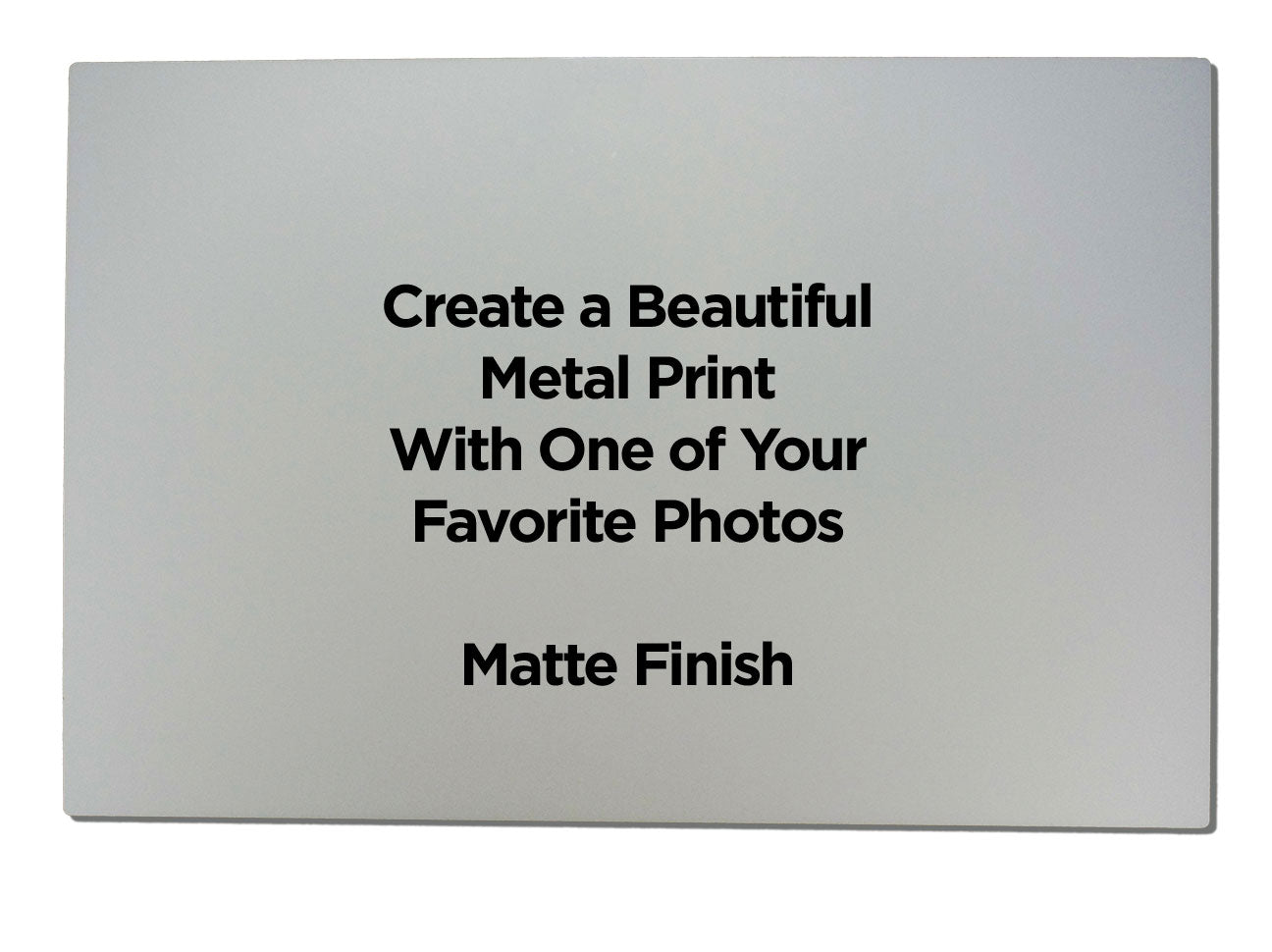 Rectangular Metal Photo Panels Matte Finish