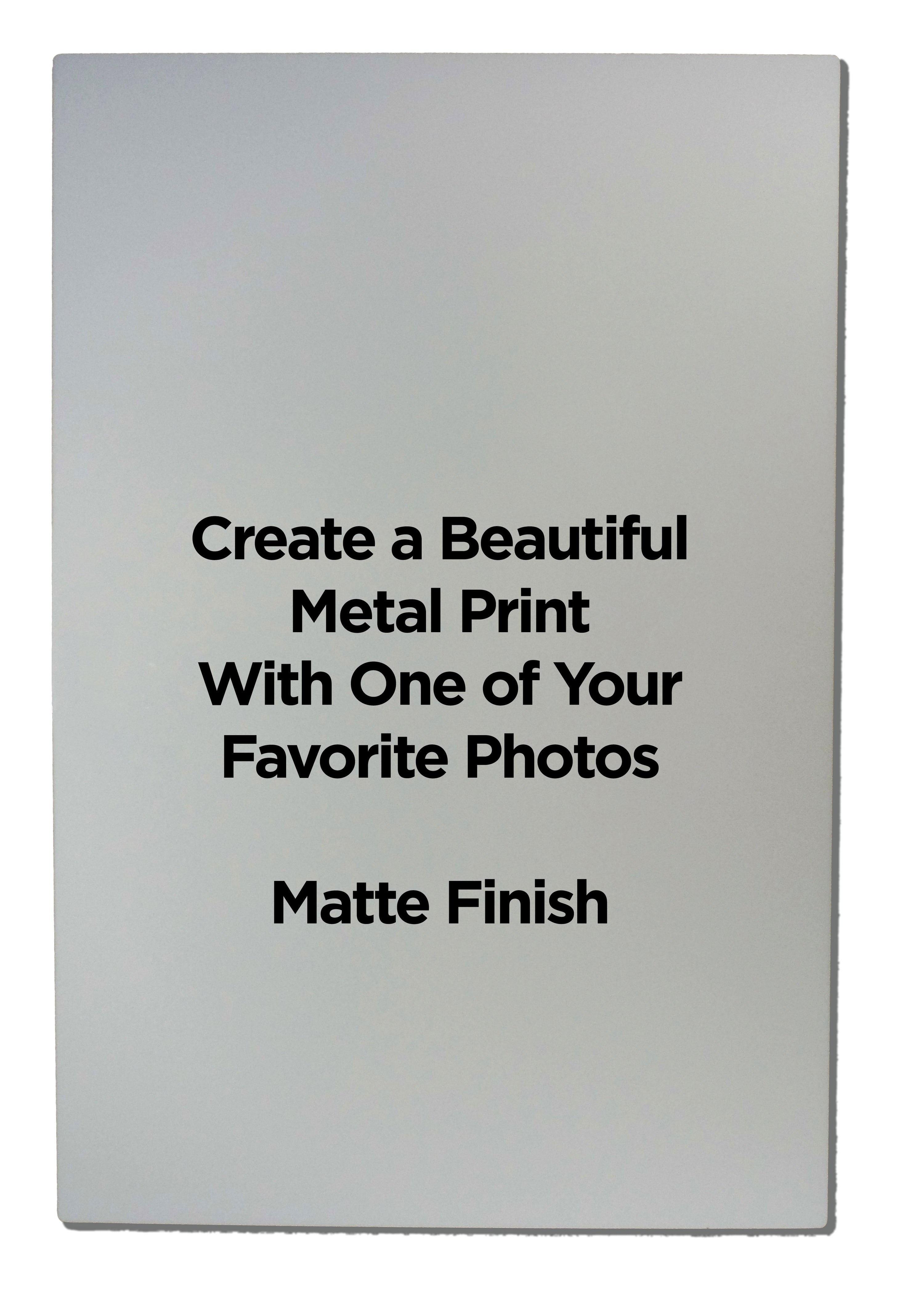 Rectangular Metal Photo Panels Matte Finish