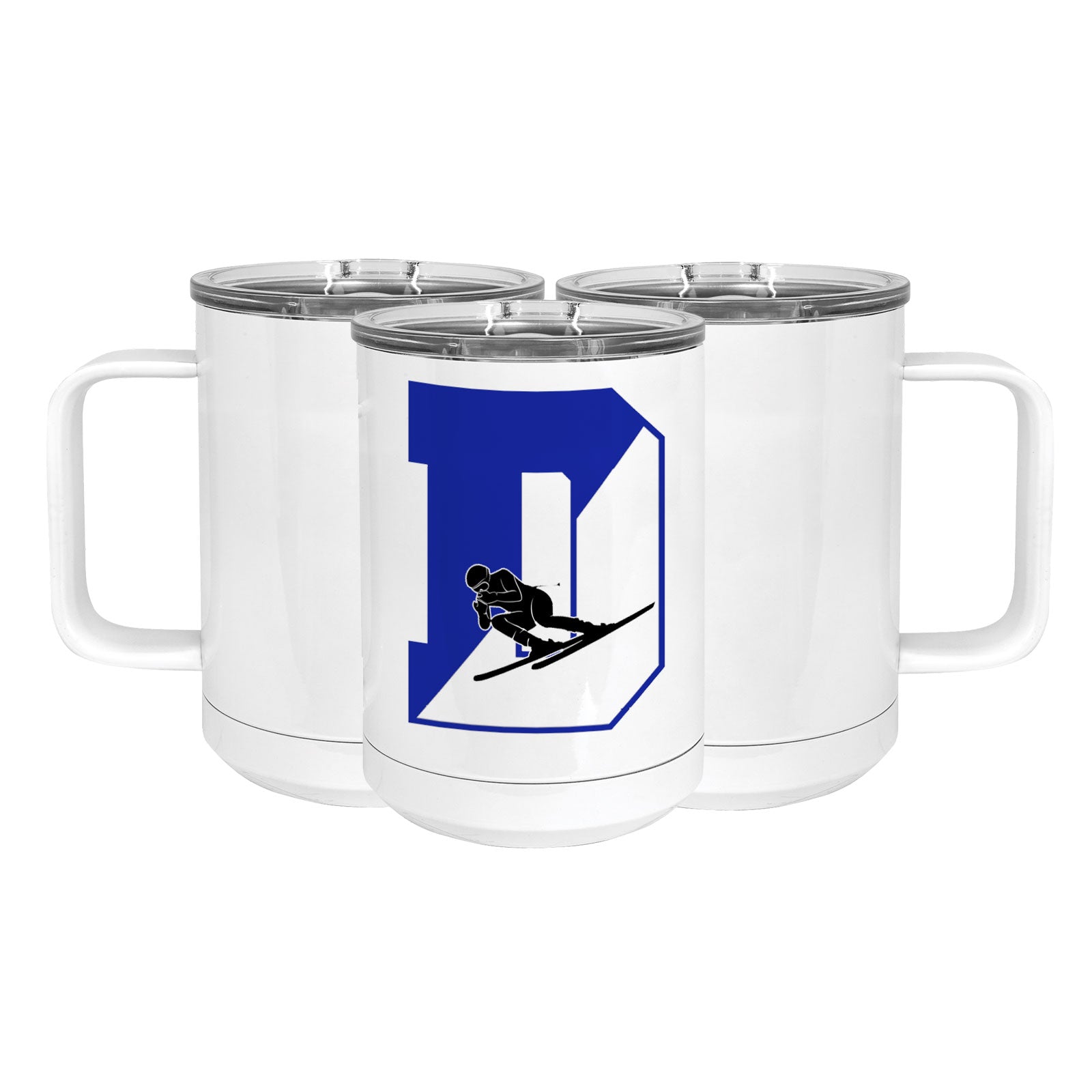 Blue Wave Ski Team Stainless Steel Coffee Mug with Lid