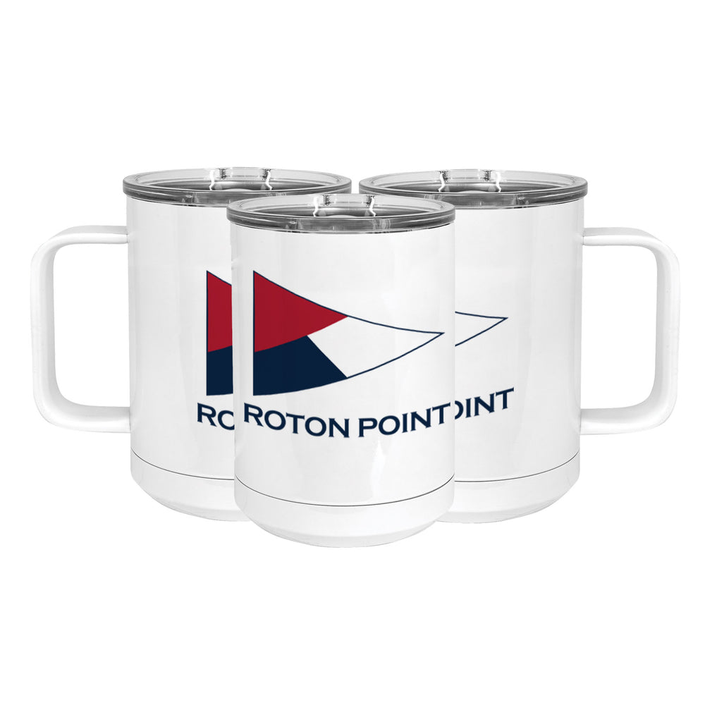 Roton Point Stainless Steel Coffee Mug with Lid - Three Designs