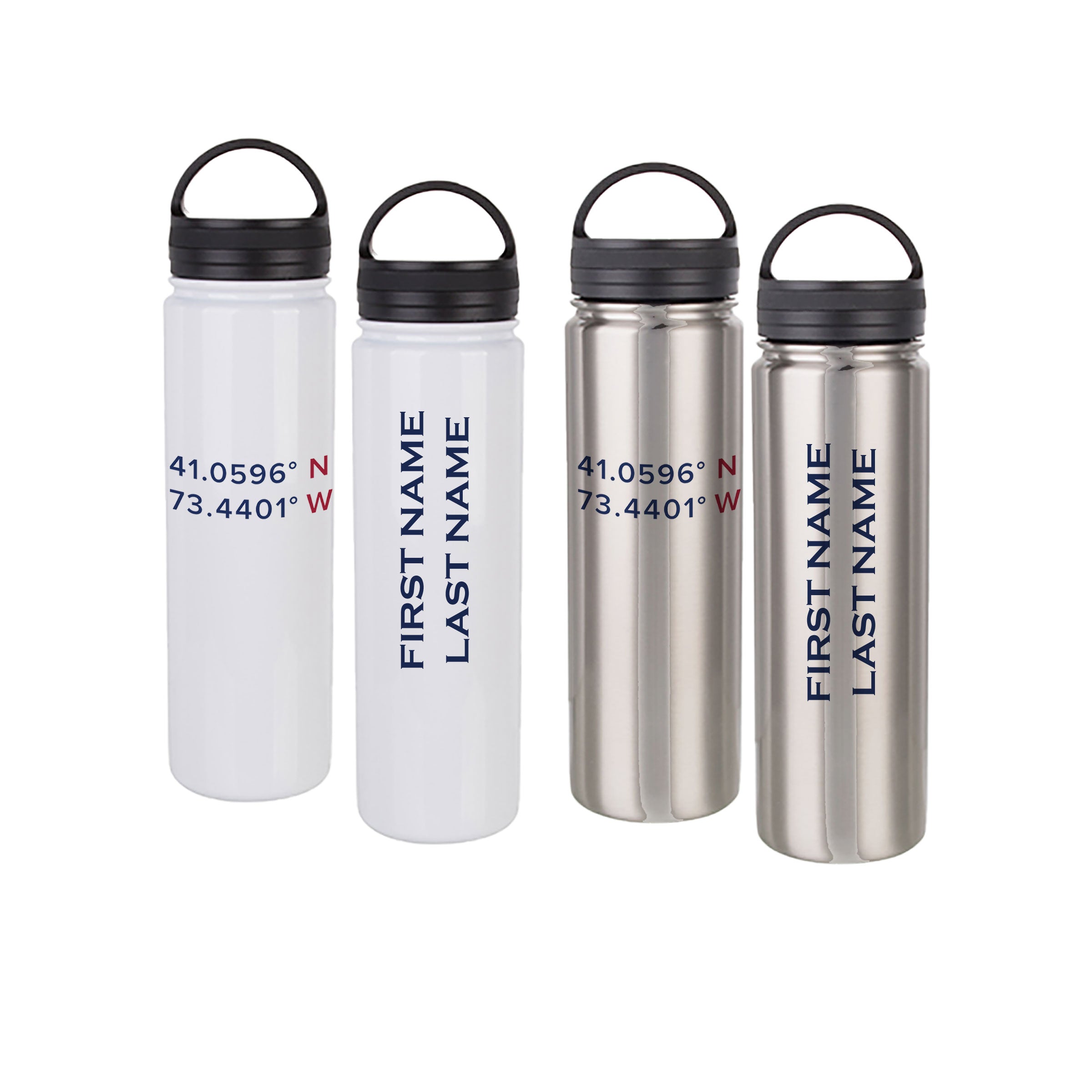 Wide Mouth Water Bottle 23oz - Coordinates