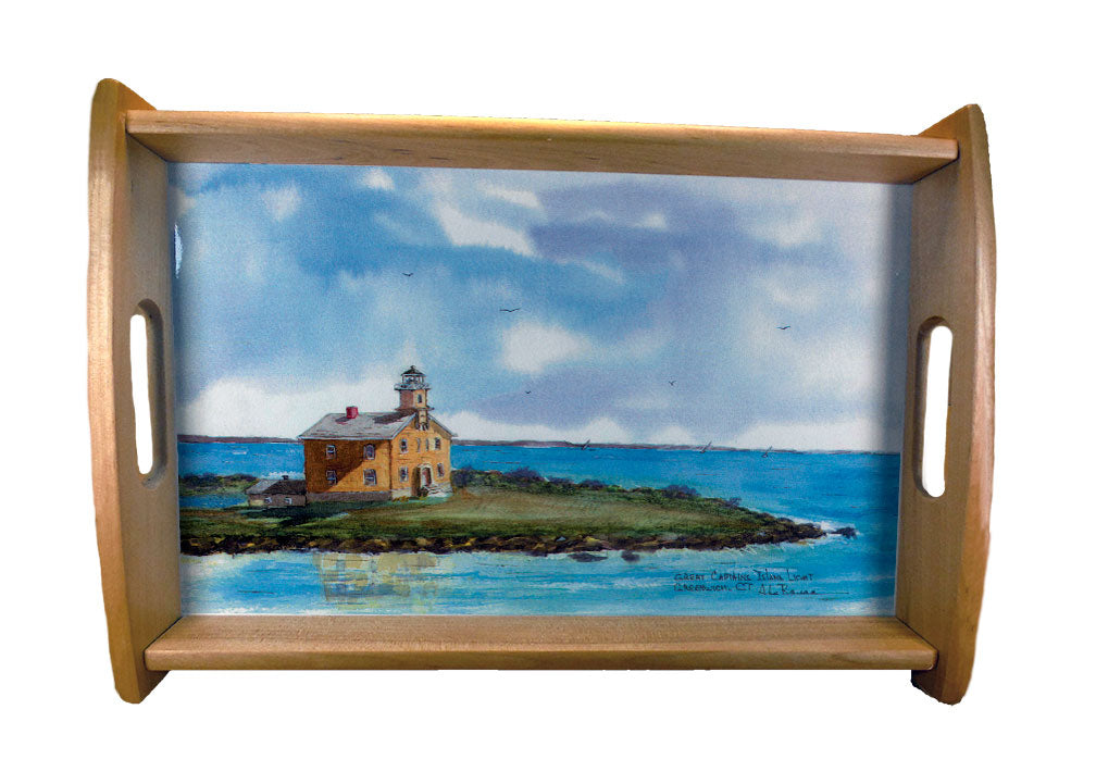 LightHouse Serving Trays Natural Wood Finish