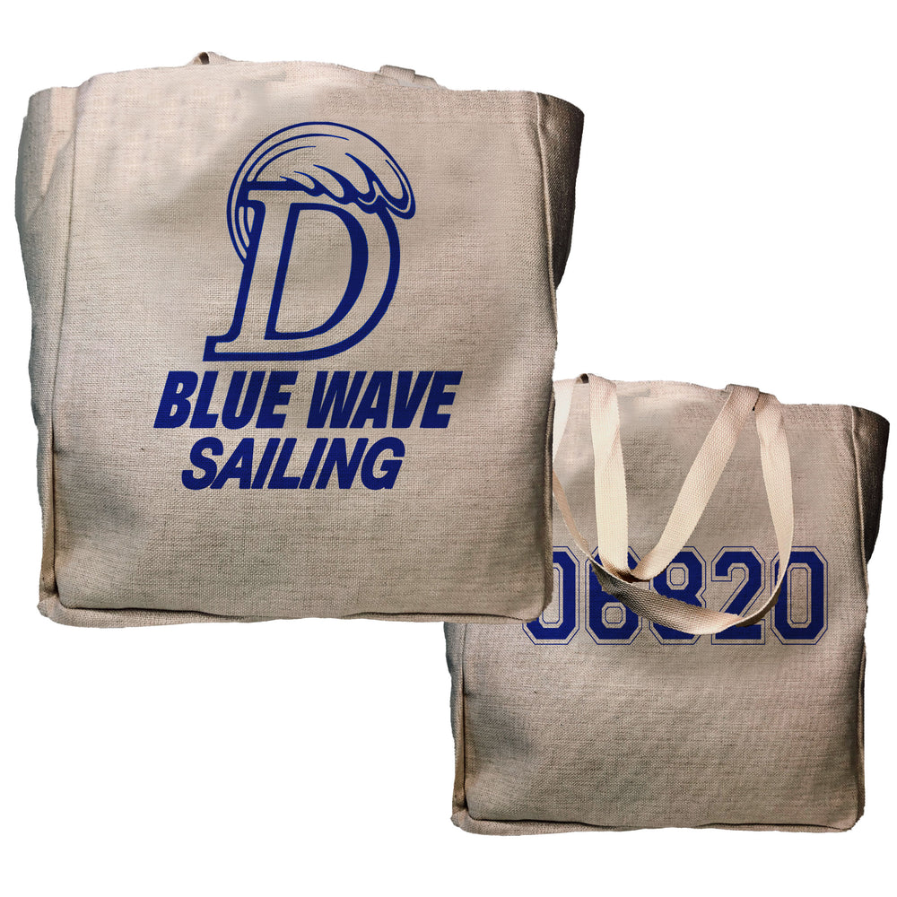 Blue Wave Sailing Tote - Zip Code