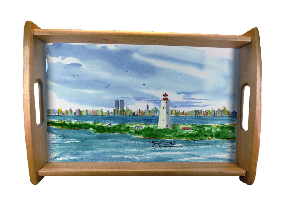 LightHouse Serving Trays Natural Wood Finish