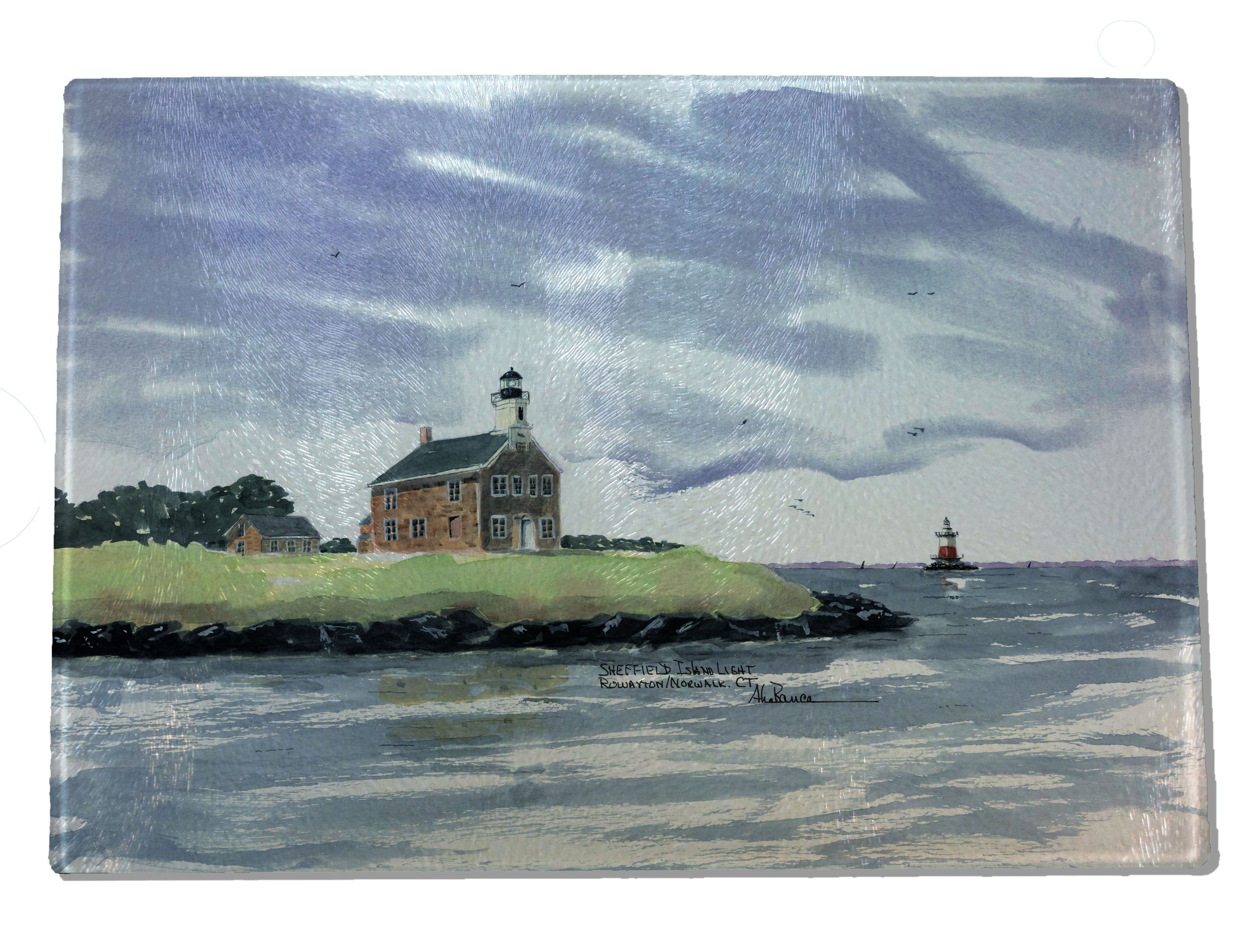 Lighthouse Art Glass Cutting Boards