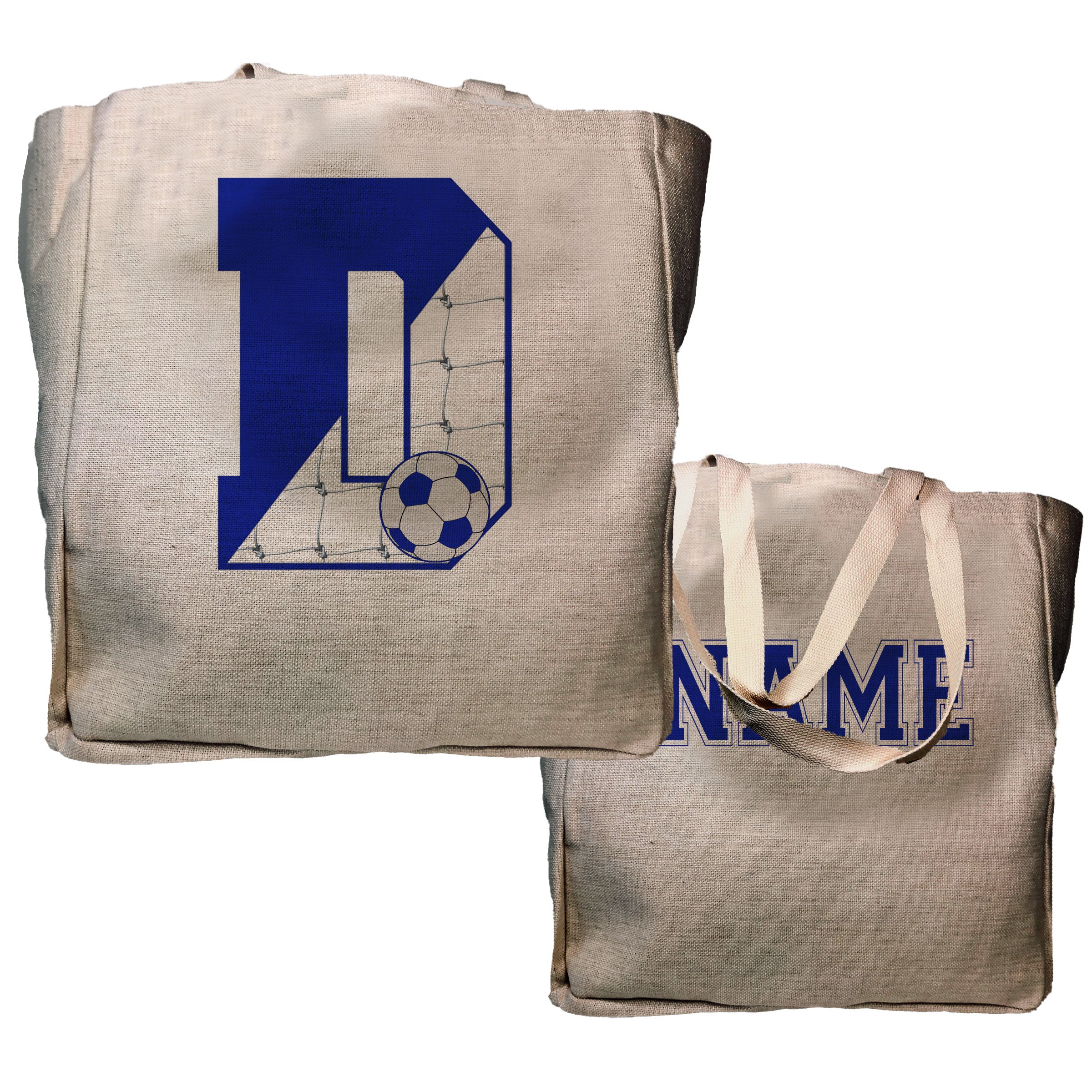 Blue Wave Soccer Tote - Name