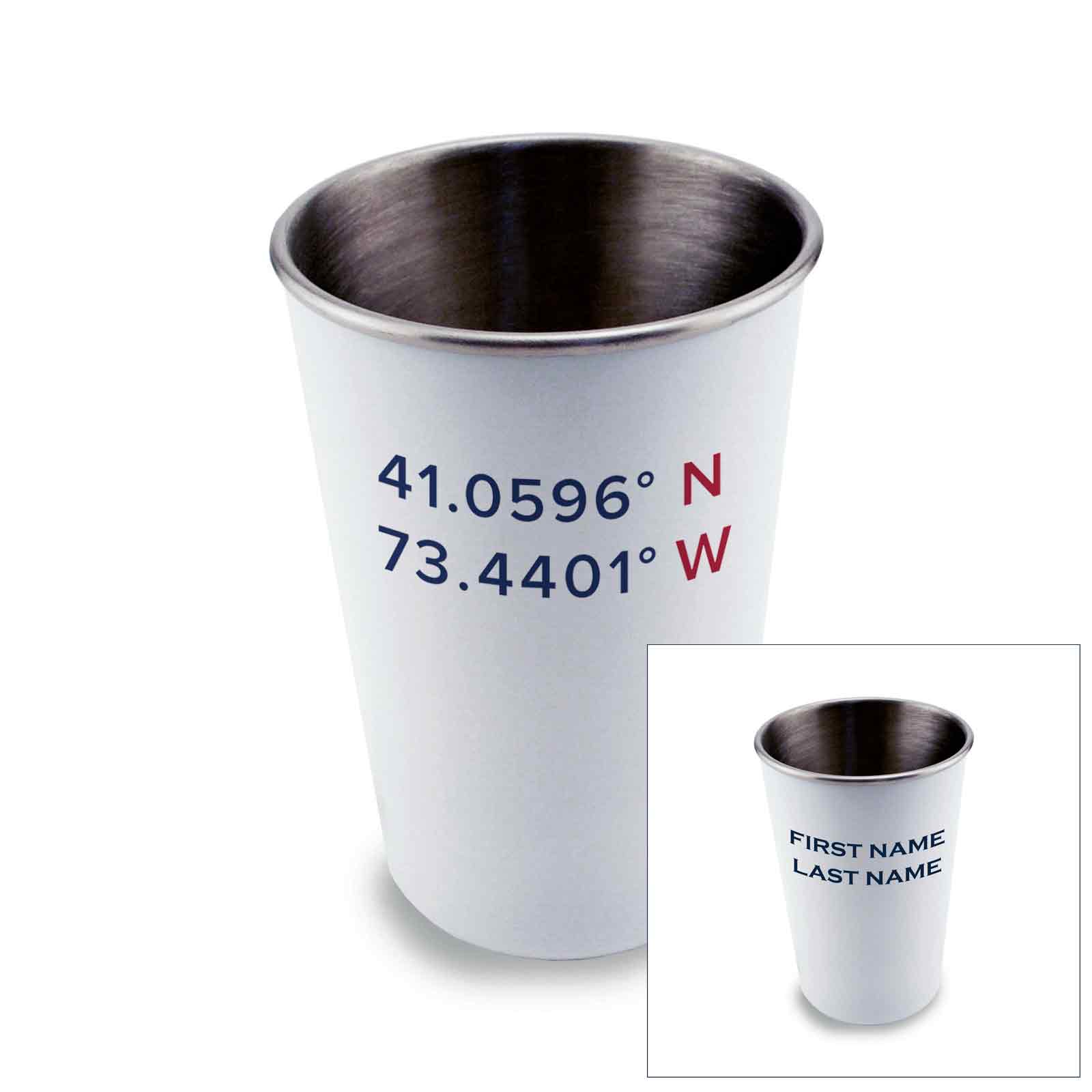 Stainless Steel Pint Glass 17oz - Roton Coordinates