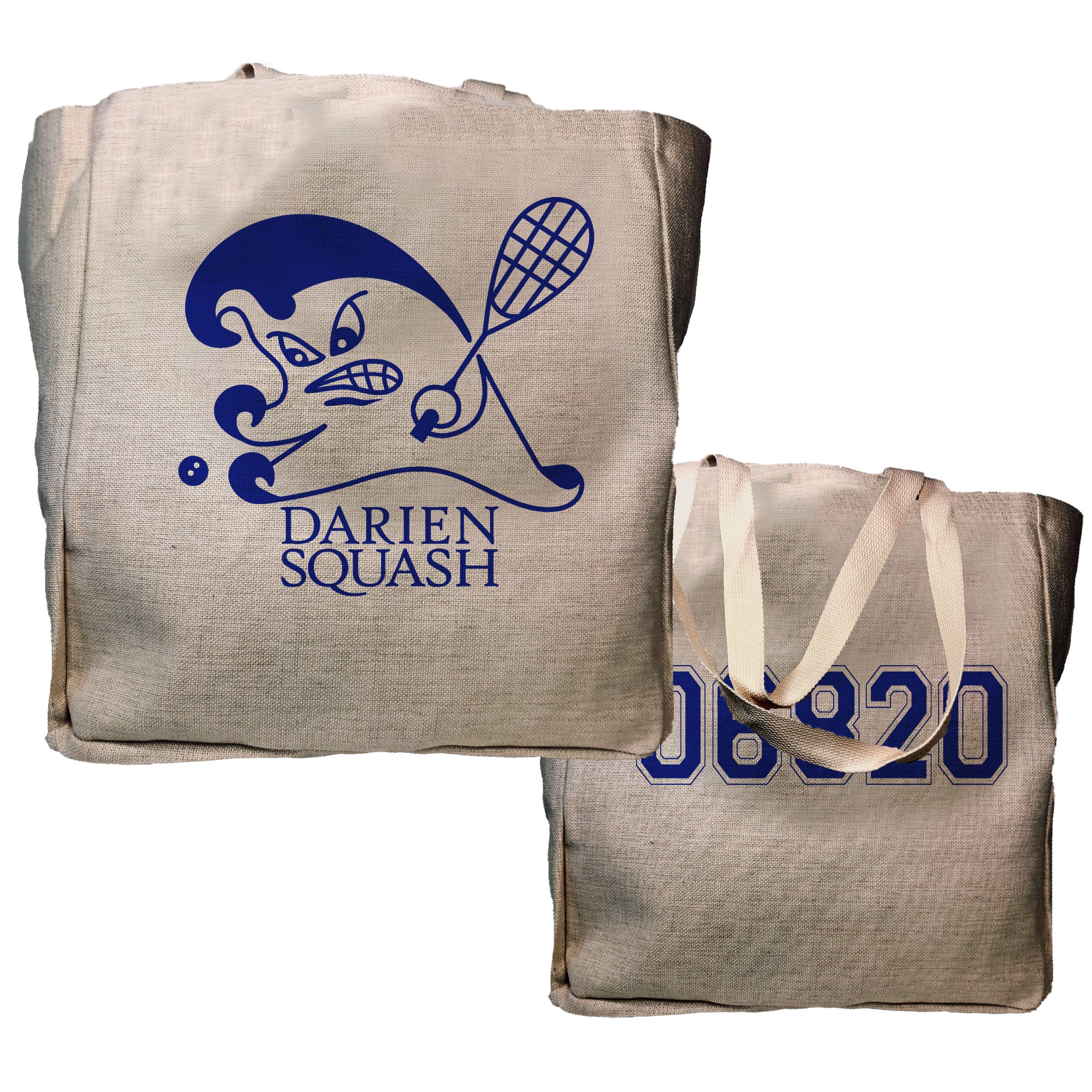 Blue Wave Squash Tote - Zip Code