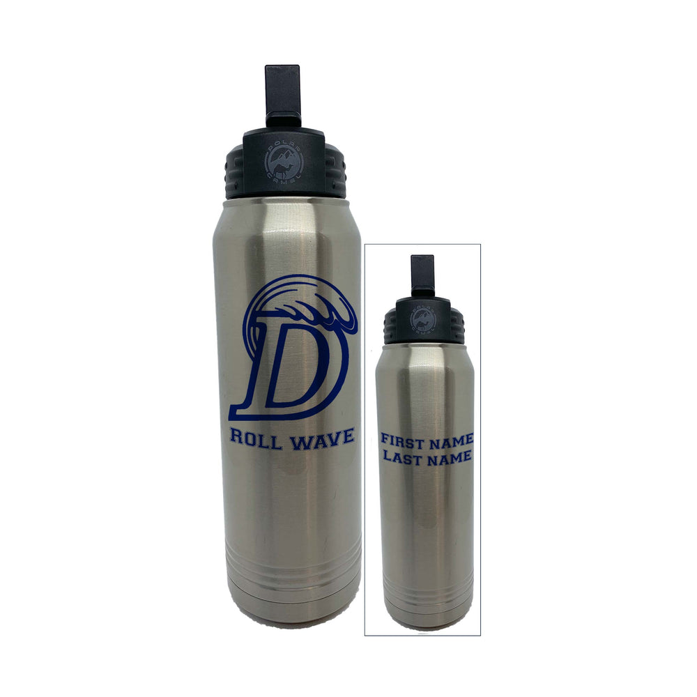 Polar Camel Large Water Bottle with Straw - Wave D Roll Wave