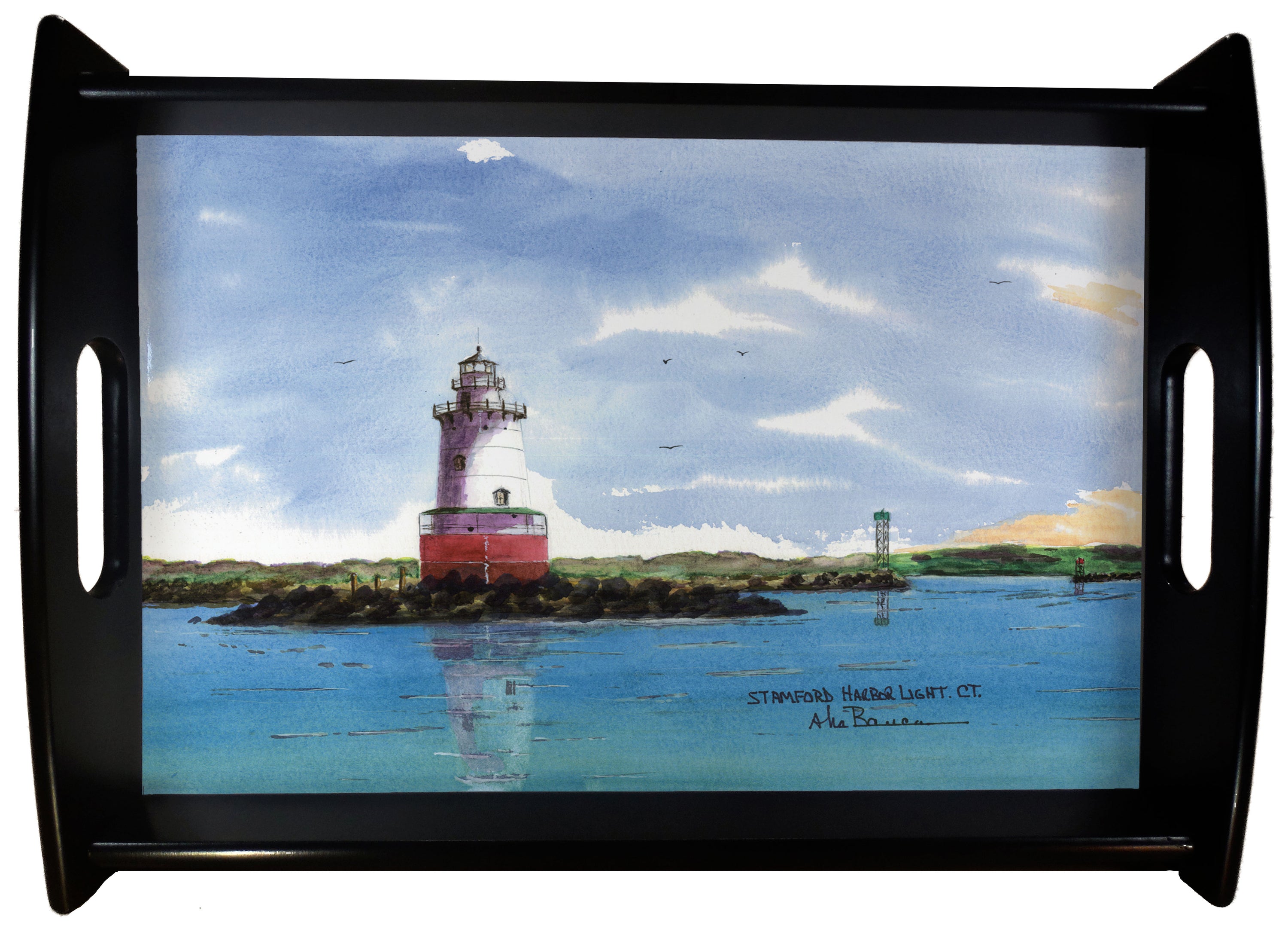 Stamford Harbor Light SERVING TRAY