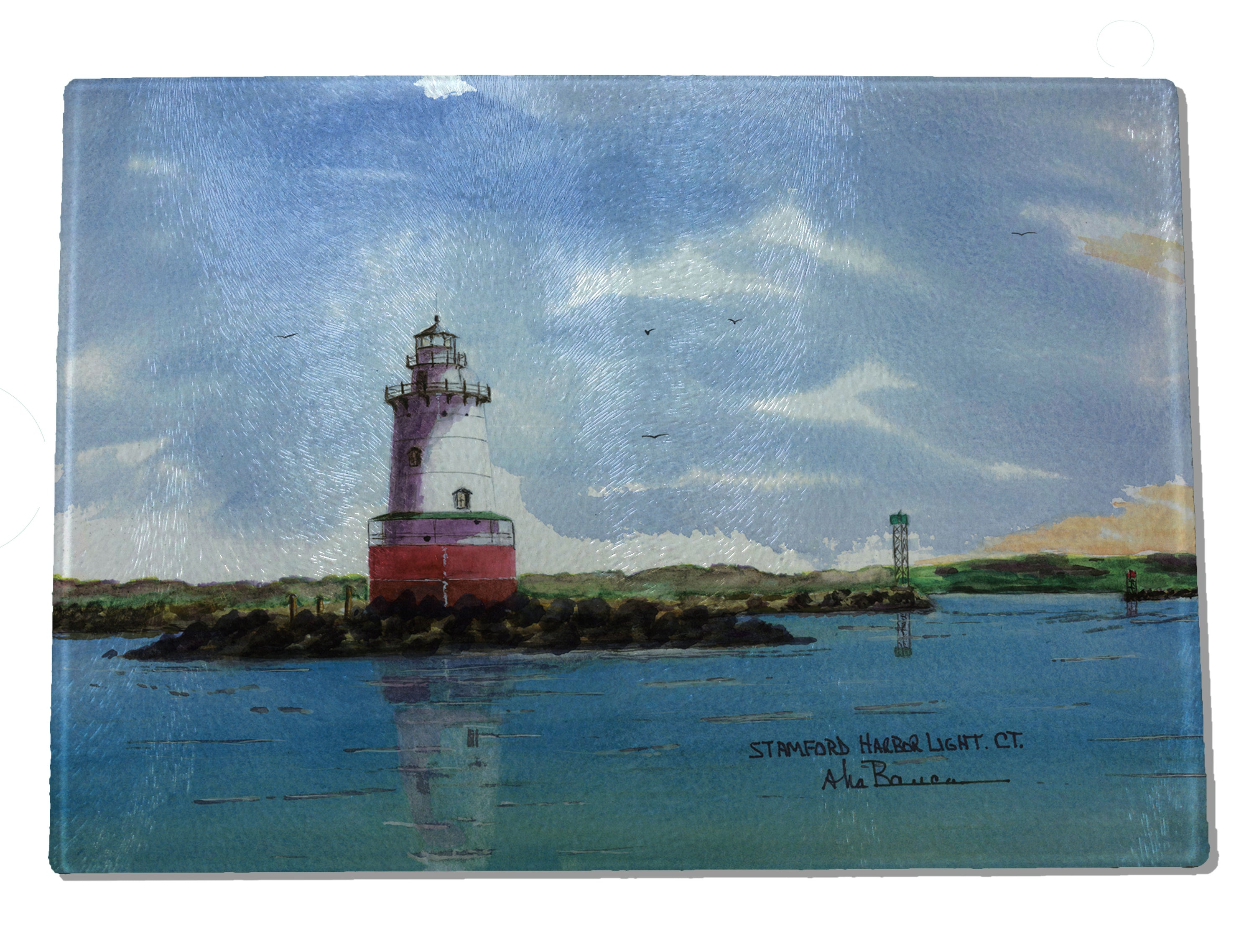 Lighthouse Art Glass Cutting Boards