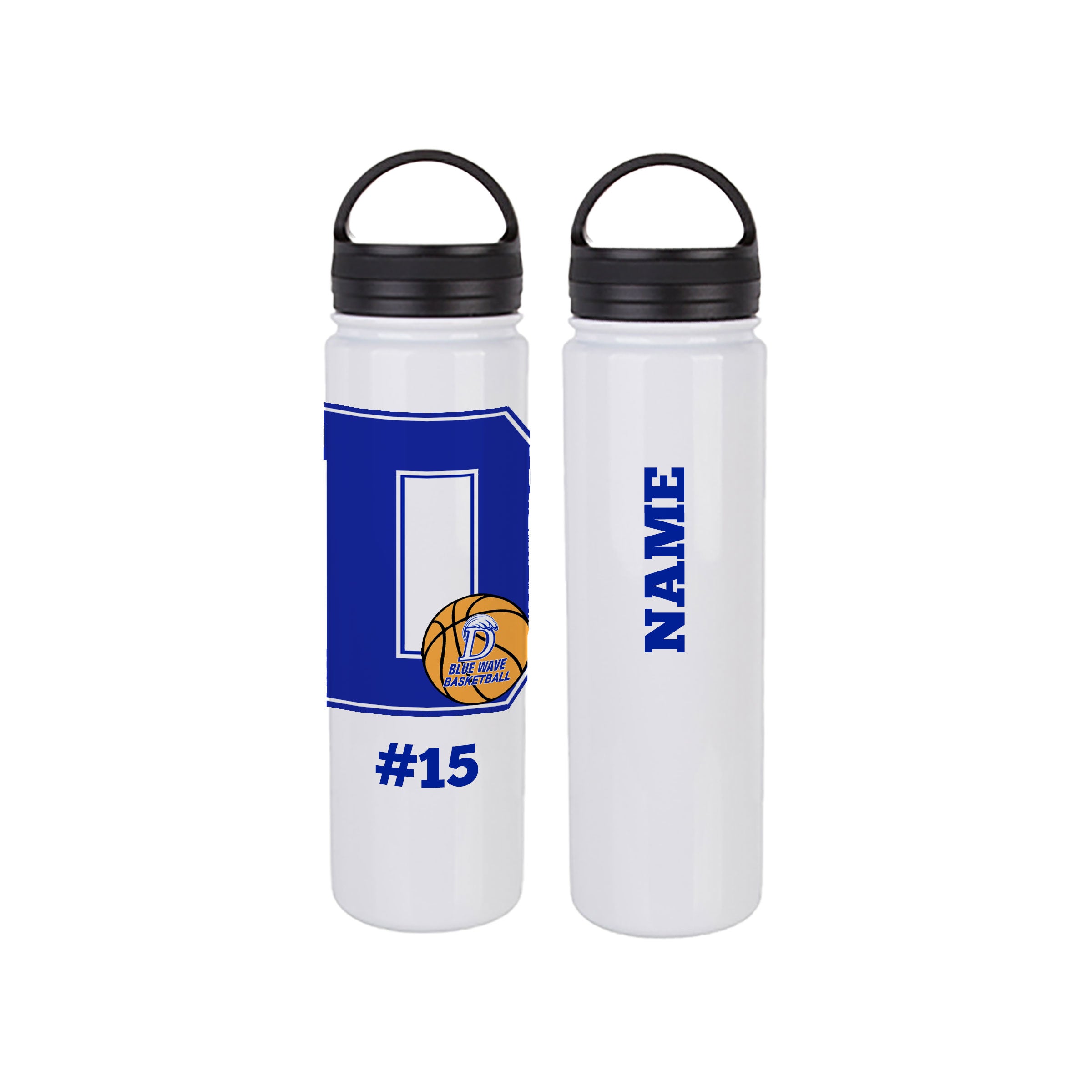 Wide Mouth Water Bottle 23oz - Basketball