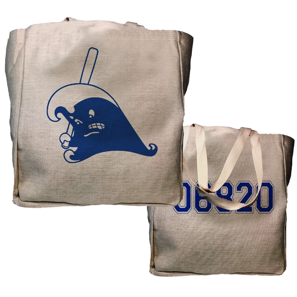 Blue Wave Baseball Tote Bag - Zip Code